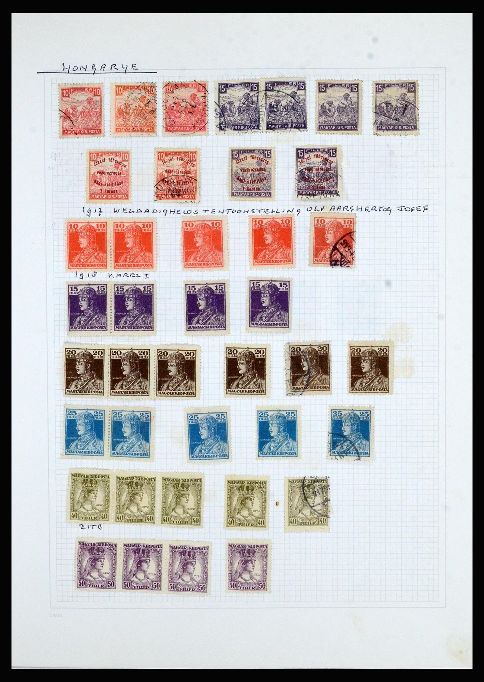 36741 051 - Postzegelverzameling 36741 Wereld 1850-1930.