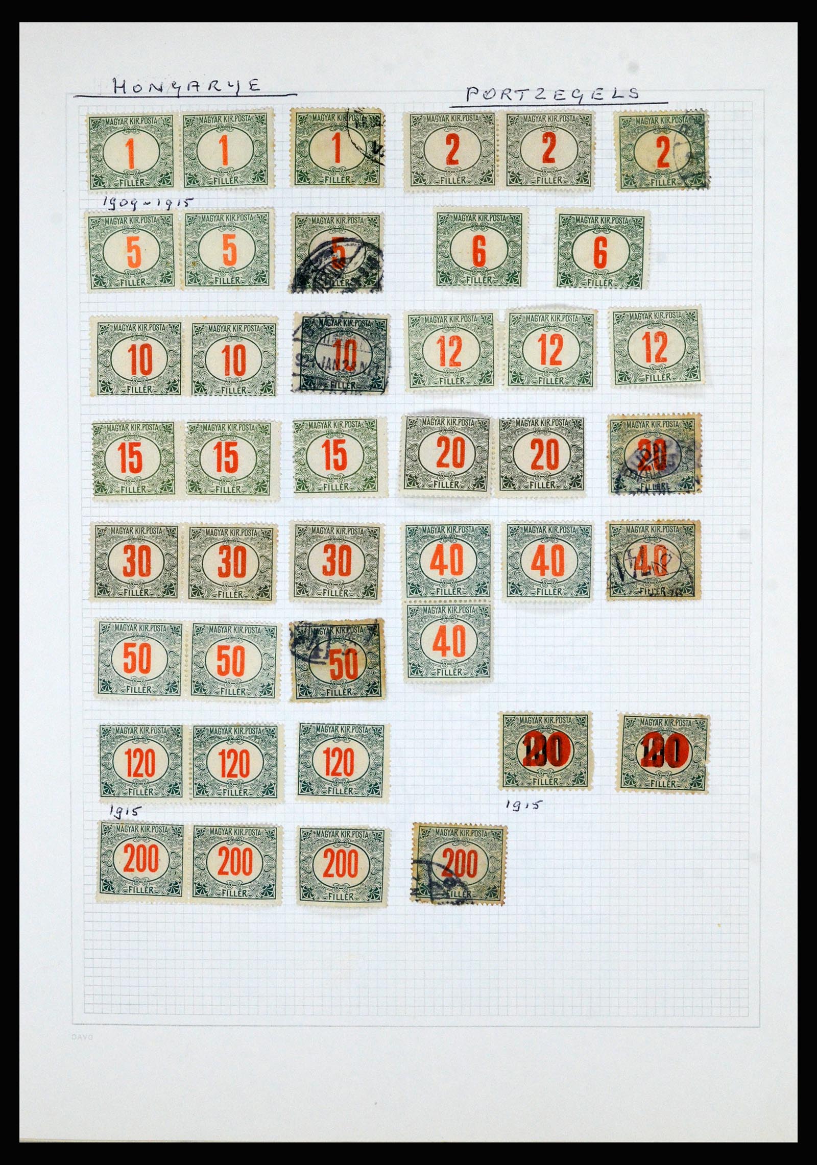 36741 053 - Postzegelverzameling 36741 Wereld 1850-1930.