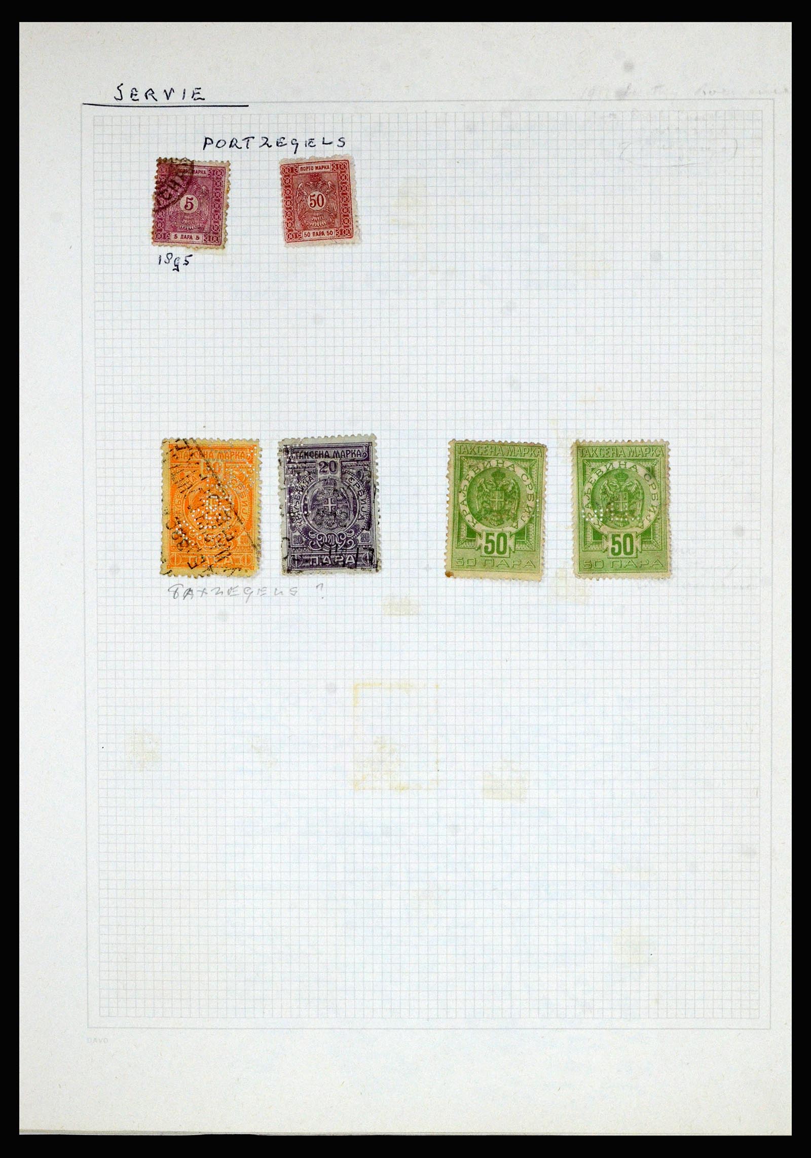 36741 055 - Postzegelverzameling 36741 Wereld 1850-1930.