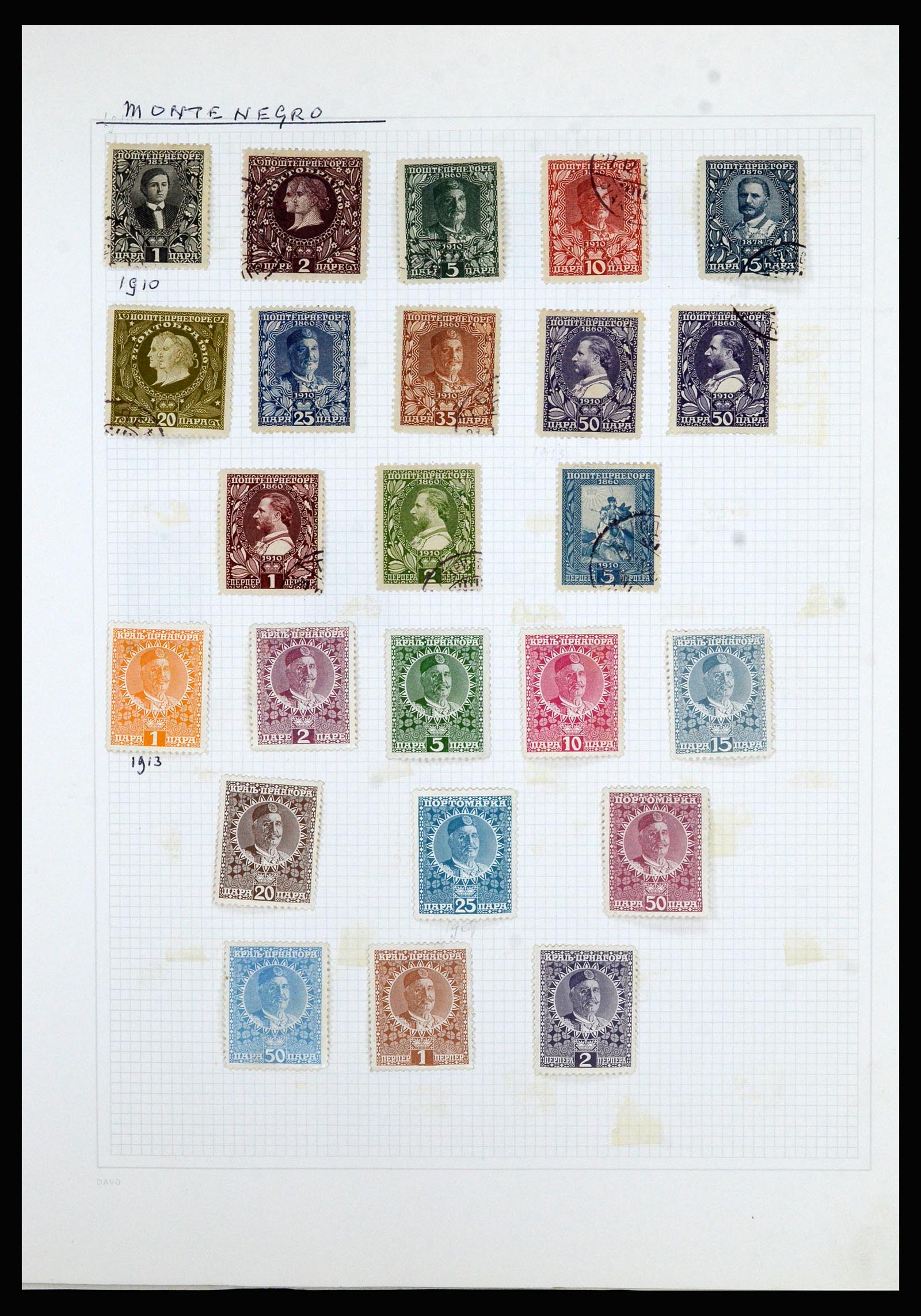 36741 057 - Postzegelverzameling 36741 Wereld 1850-1930.