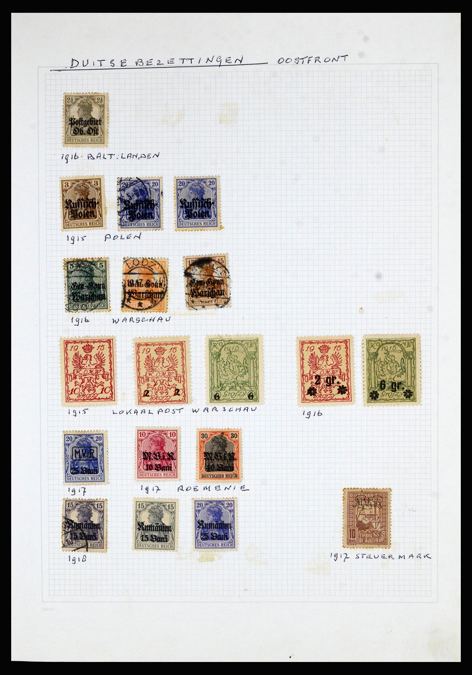 36741 060 - Postzegelverzameling 36741 Wereld 1850-1930.