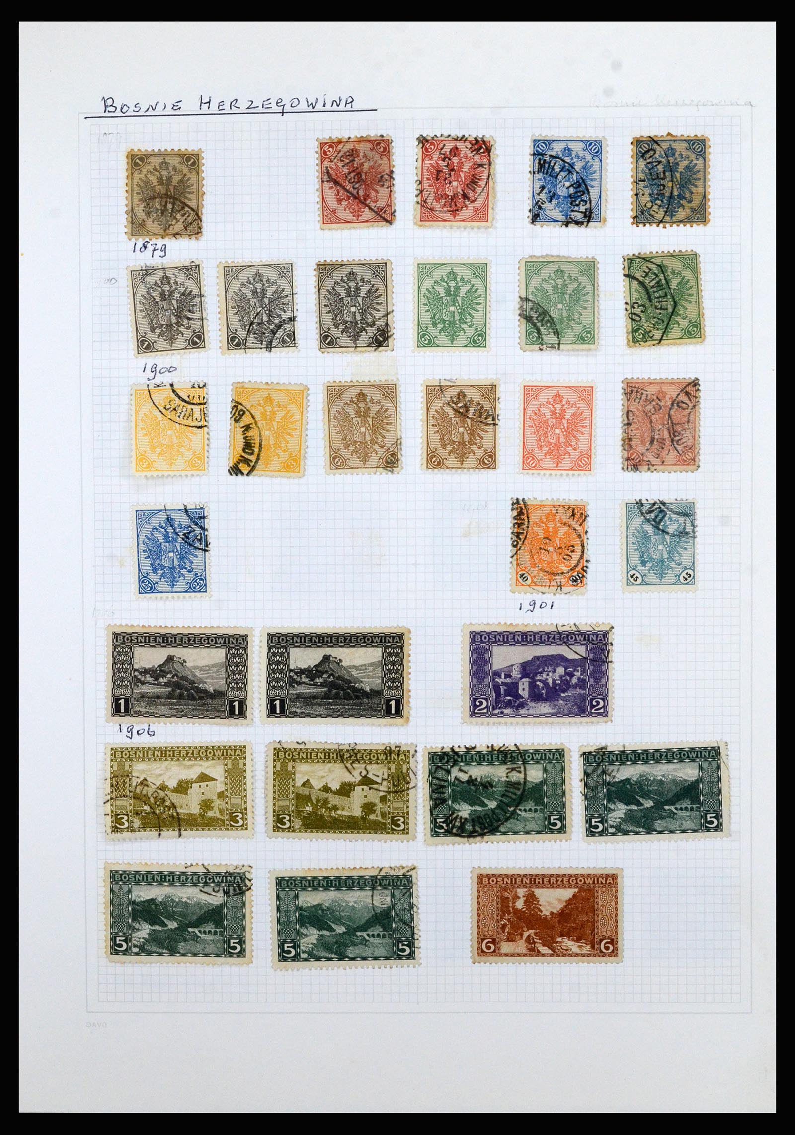 36741 062 - Postzegelverzameling 36741 Wereld 1850-1930.