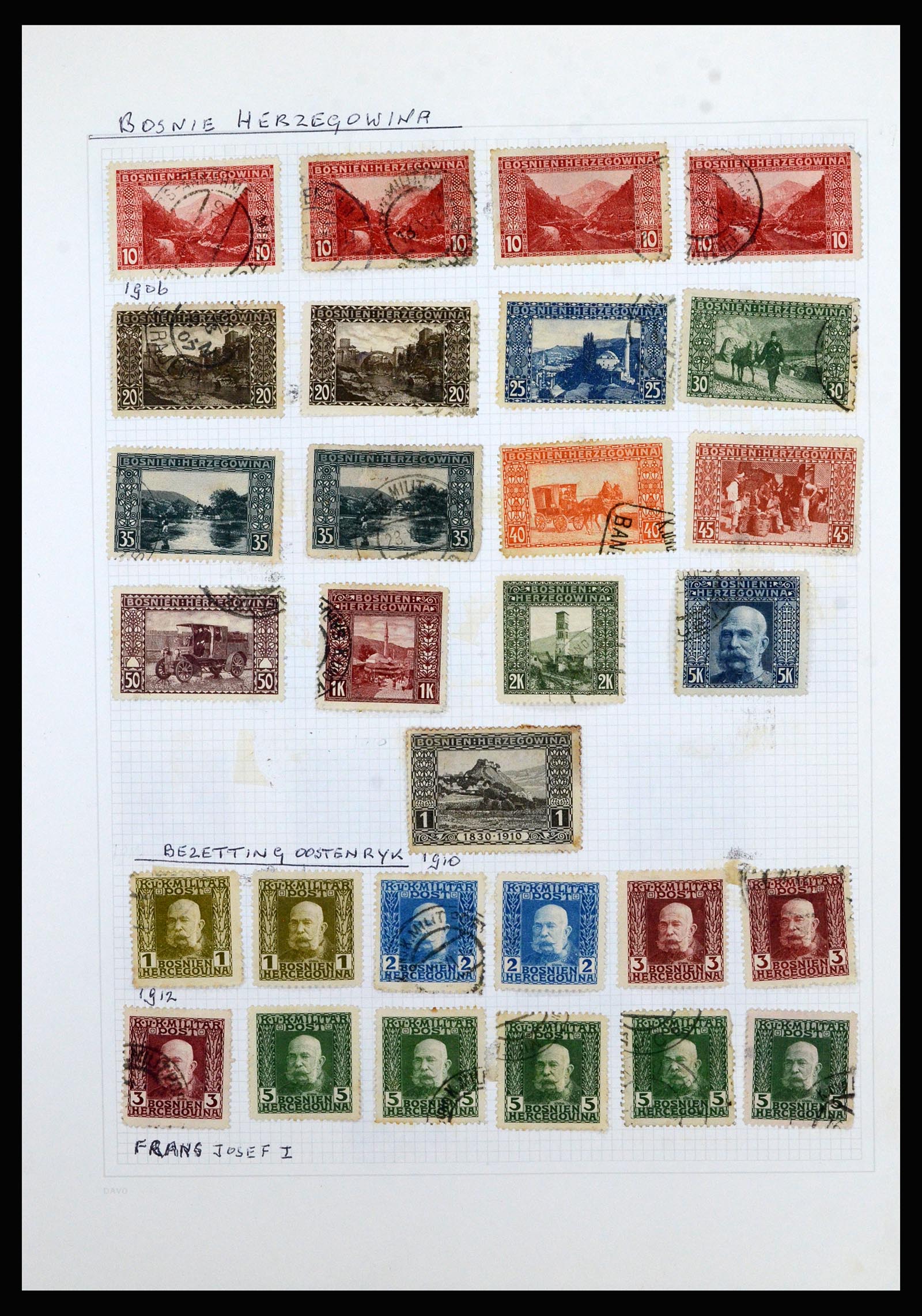 36741 063 - Postzegelverzameling 36741 Wereld 1850-1930.