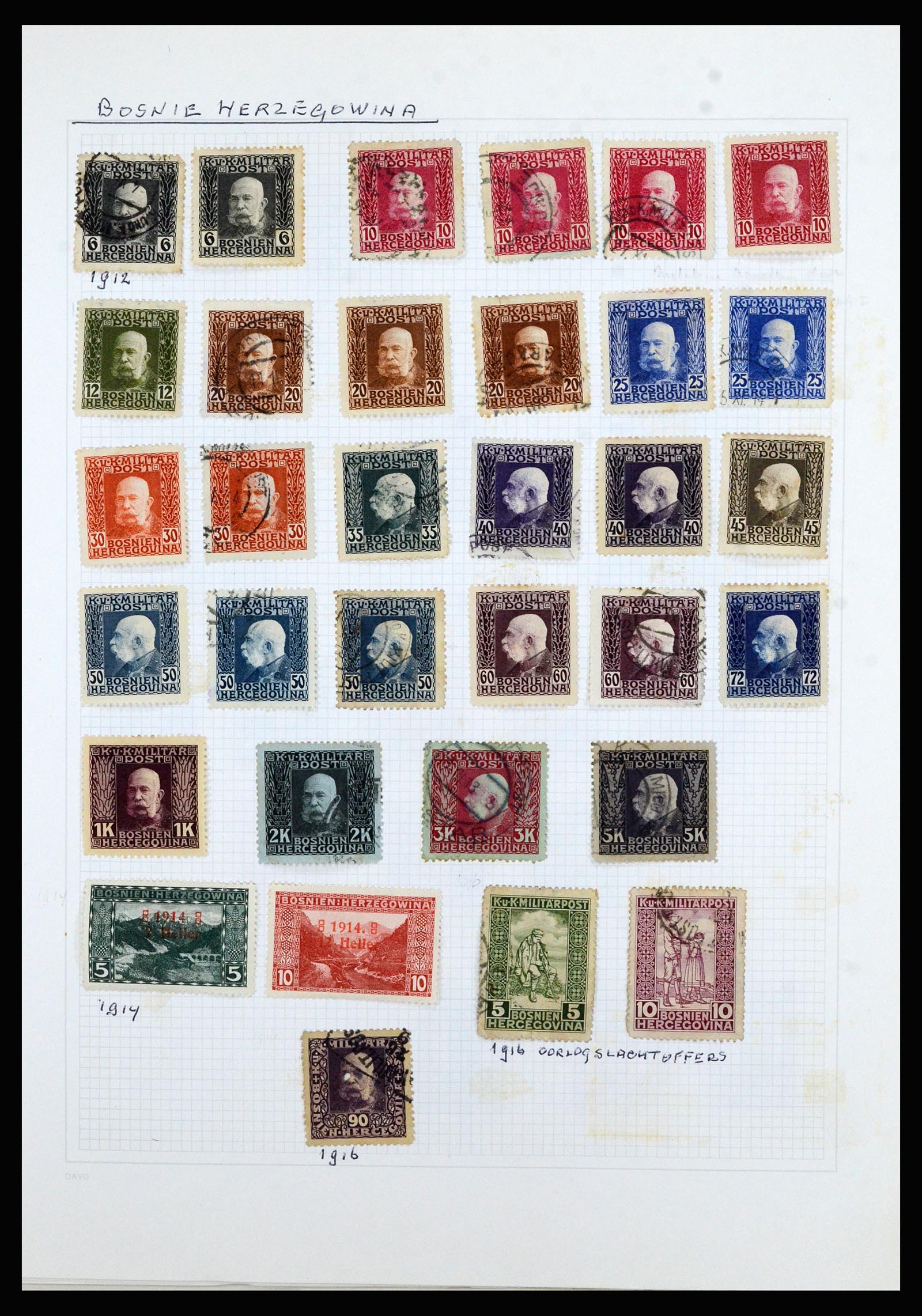 36741 064 - Postzegelverzameling 36741 Wereld 1850-1930.