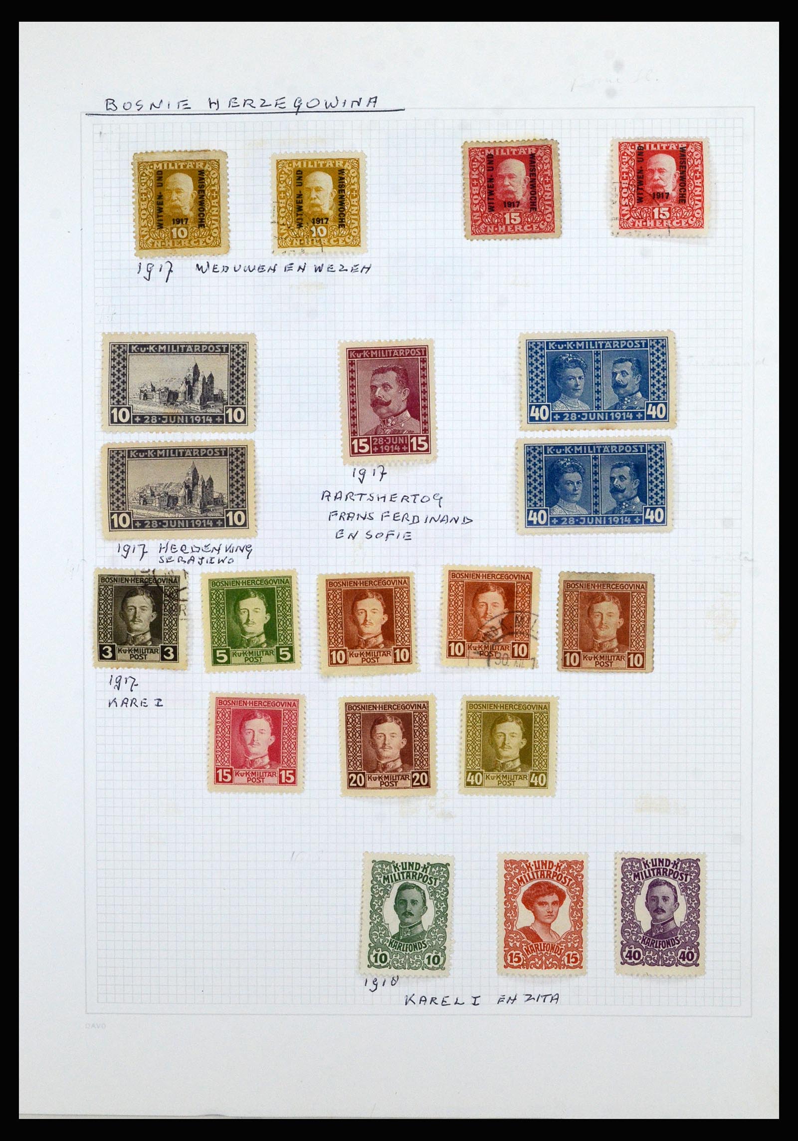 36741 065 - Postzegelverzameling 36741 Wereld 1850-1930.