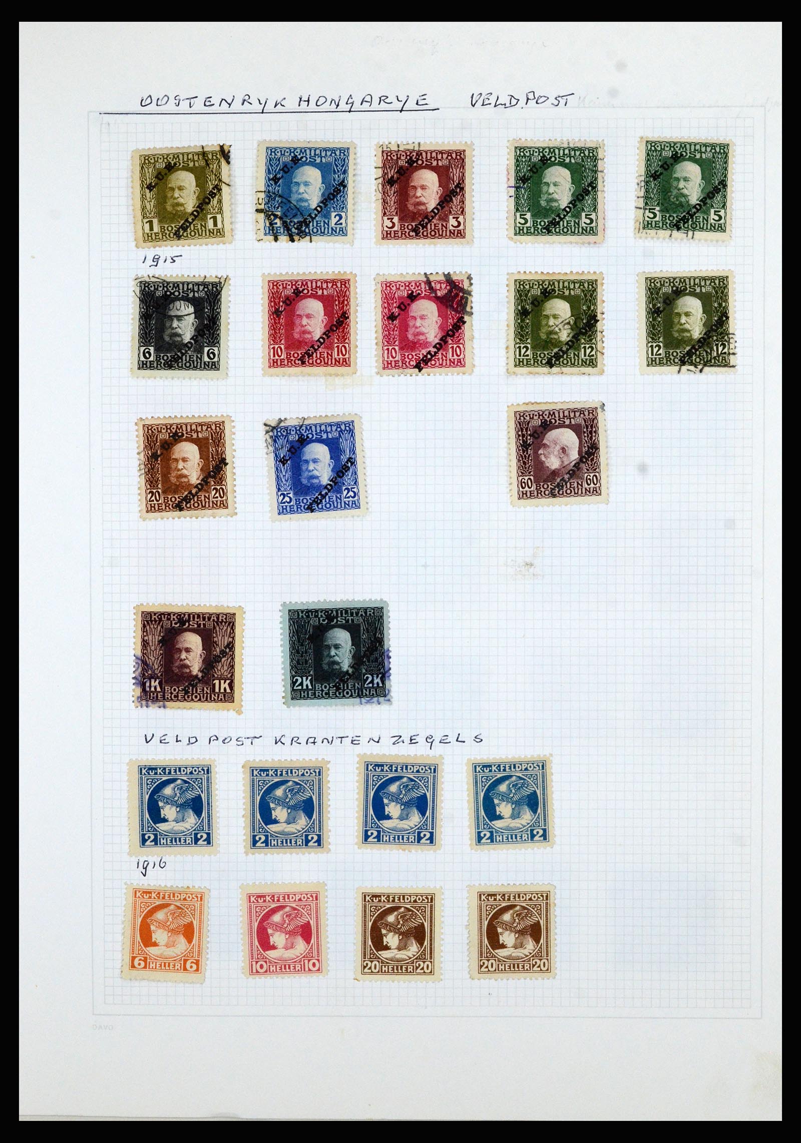 36741 067 - Postzegelverzameling 36741 Wereld 1850-1930.