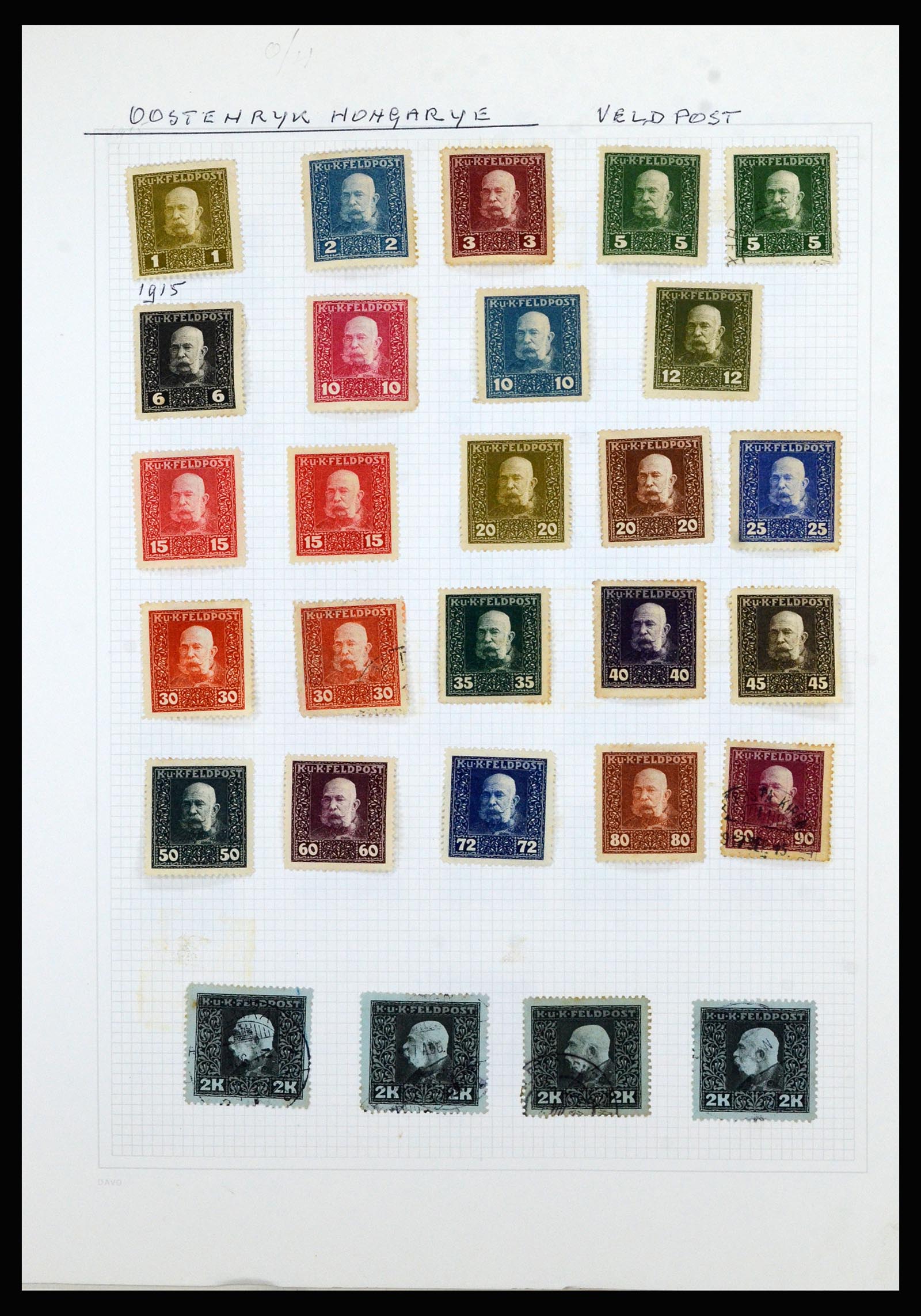 36741 068 - Postzegelverzameling 36741 Wereld 1850-1930.