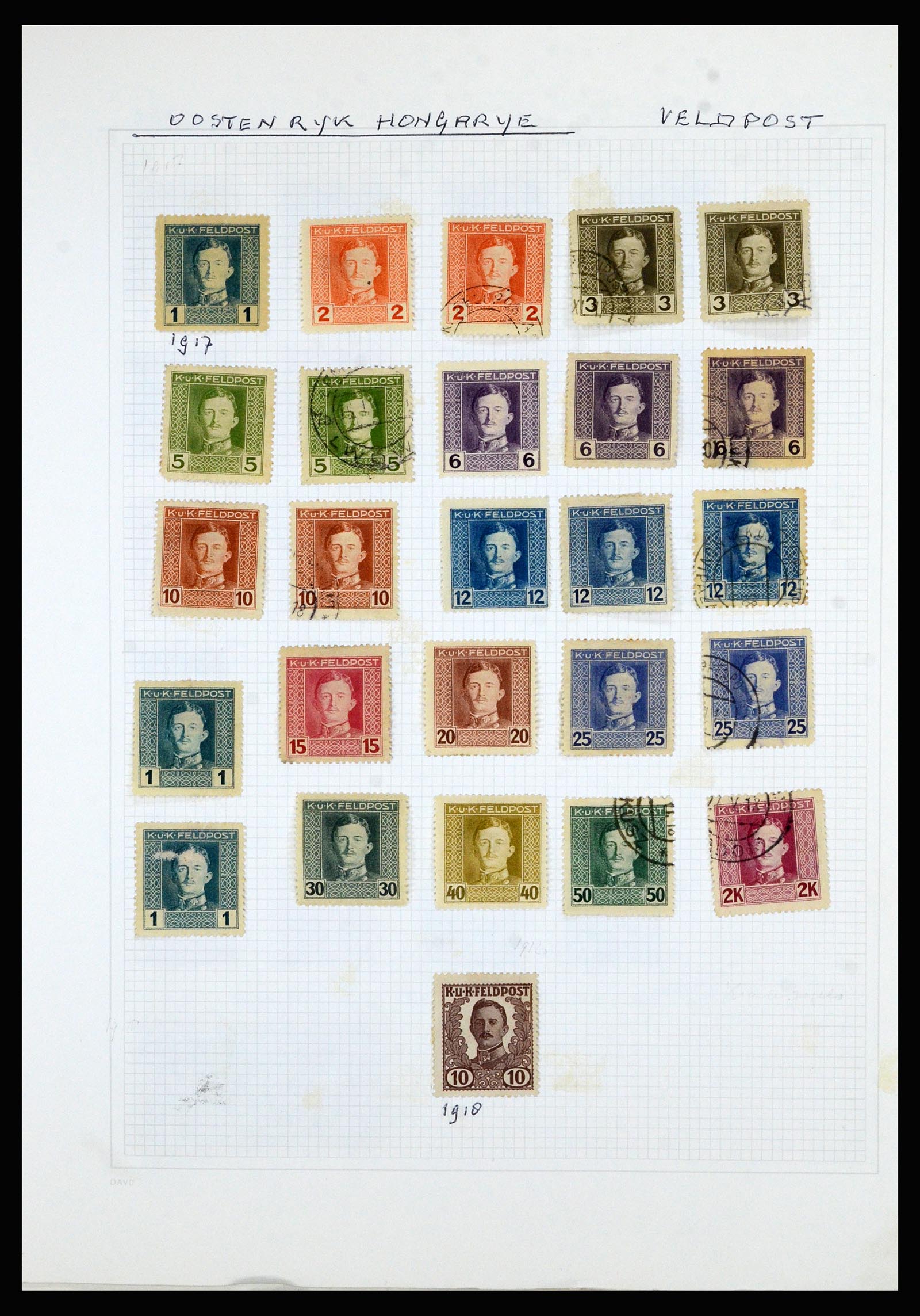 36741 069 - Postzegelverzameling 36741 Wereld 1850-1930.