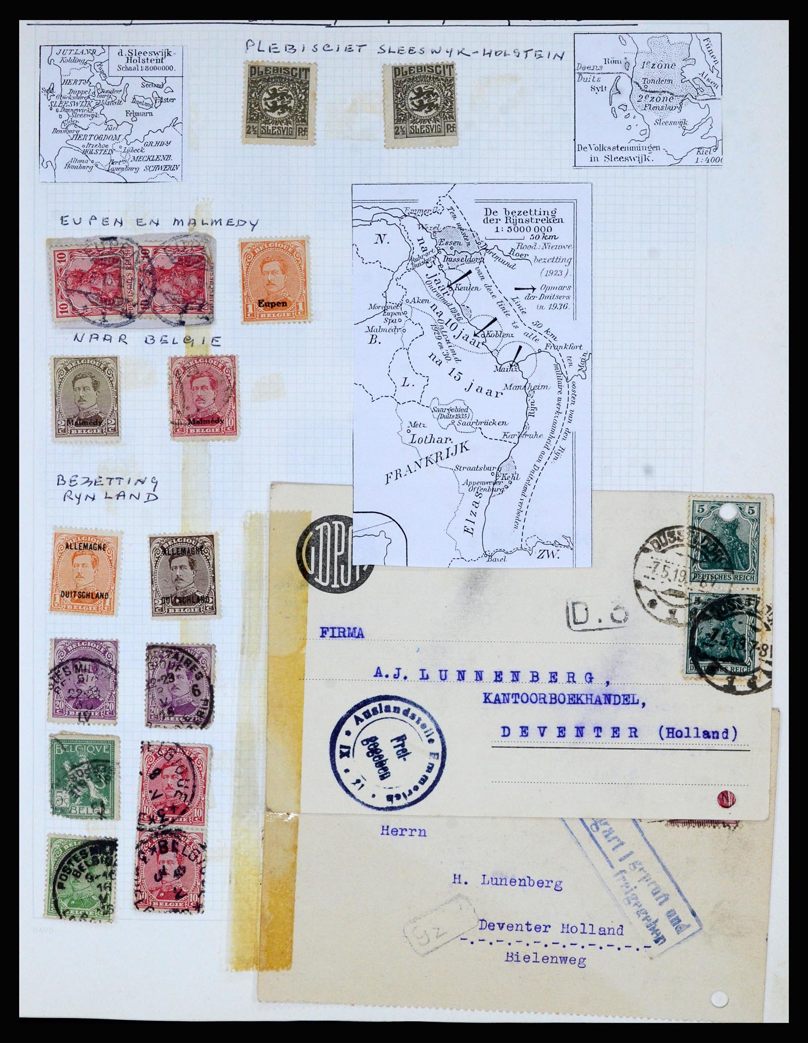 36741 090 - Postzegelverzameling 36741 Wereld 1850-1930.