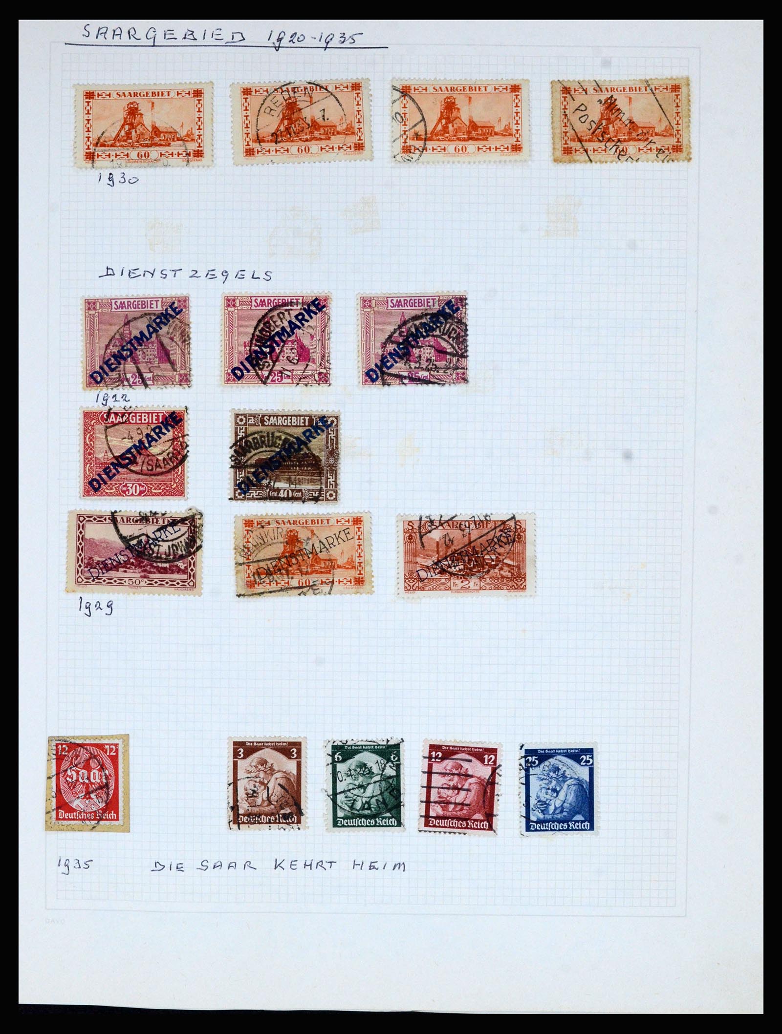 36741 093 - Postzegelverzameling 36741 Wereld 1850-1930.
