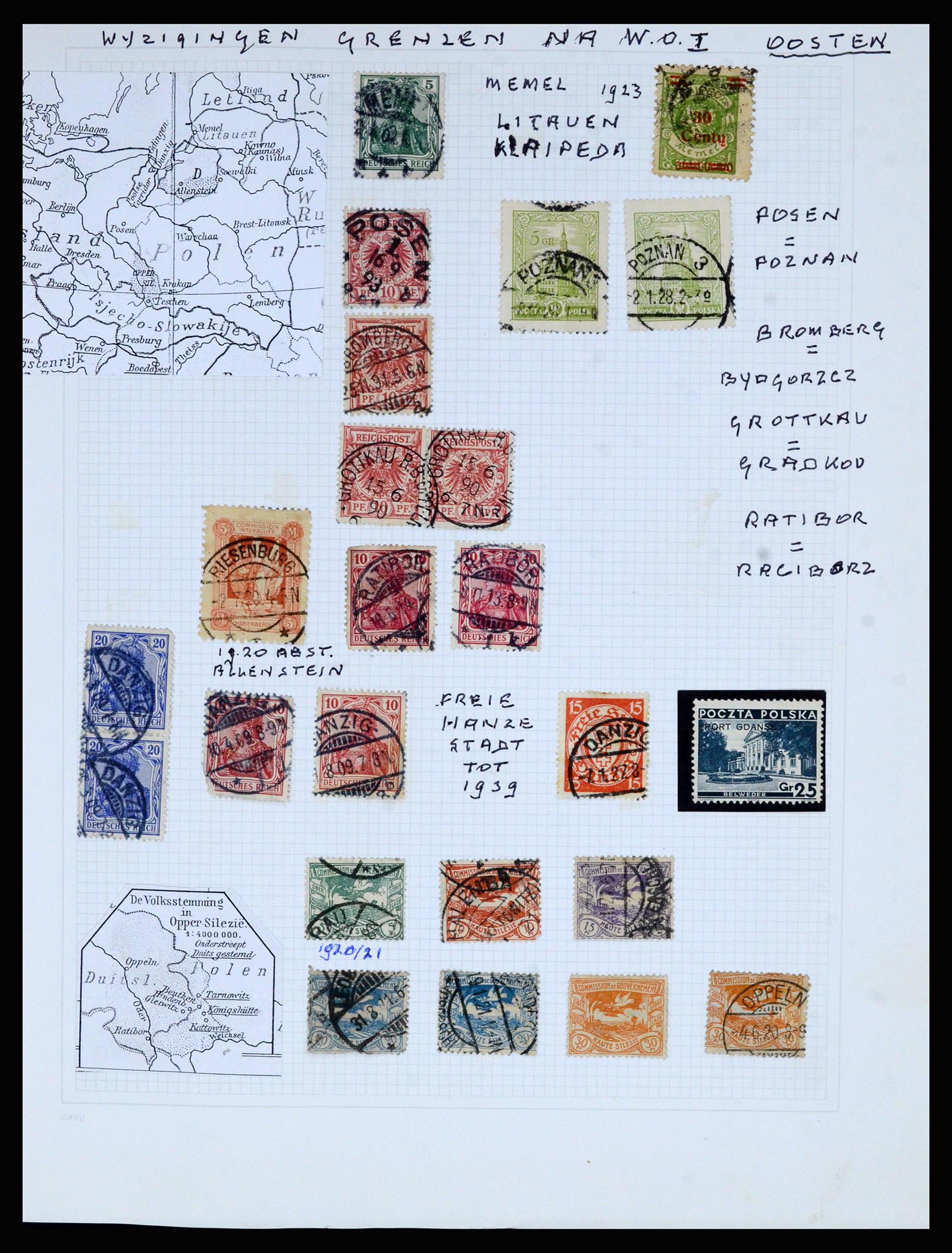 36741 094 - Postzegelverzameling 36741 Wereld 1850-1930.