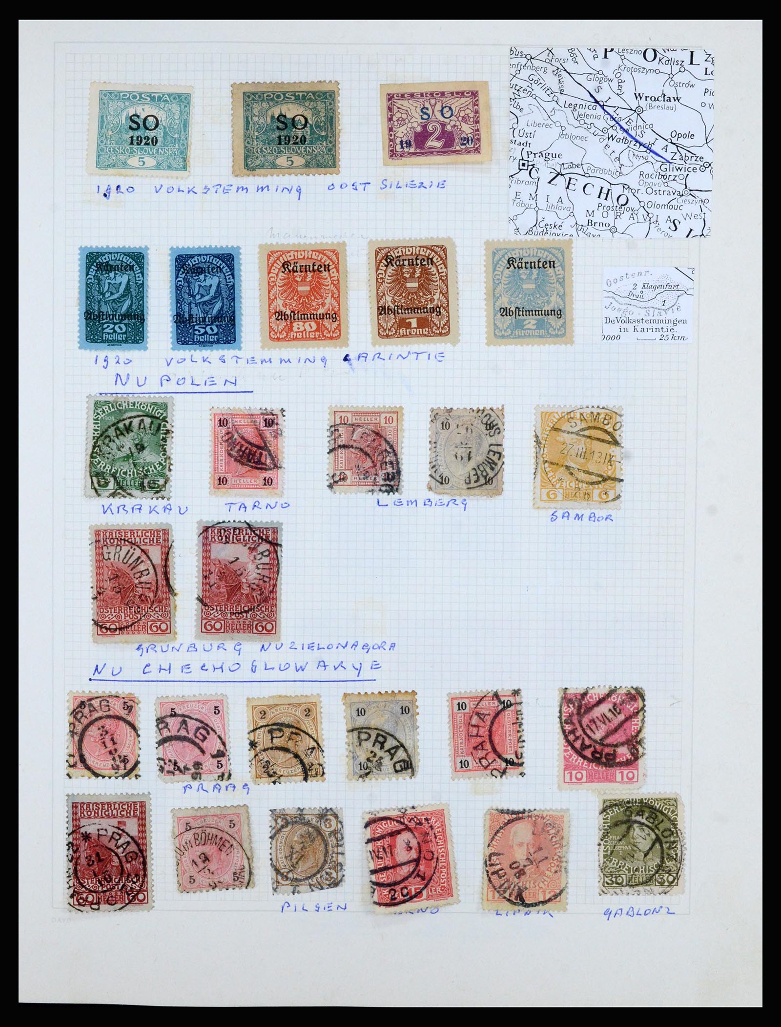 36741 095 - Postzegelverzameling 36741 Wereld 1850-1930.