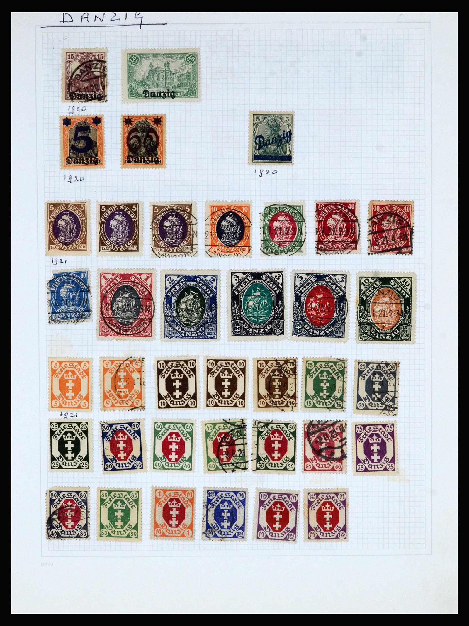 36741 097 - Postzegelverzameling 36741 Wereld 1850-1930.