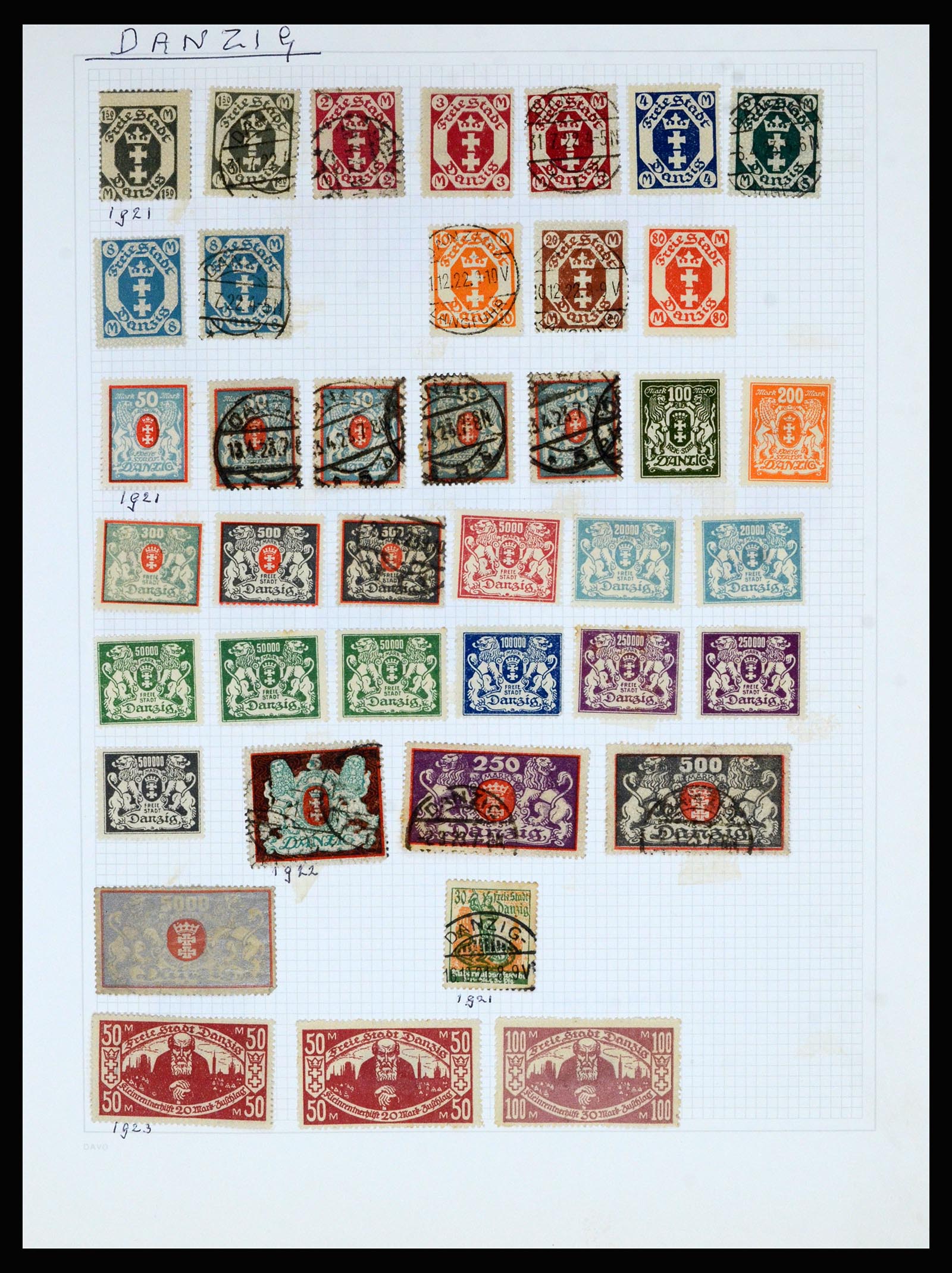 36741 098 - Postzegelverzameling 36741 Wereld 1850-1930.