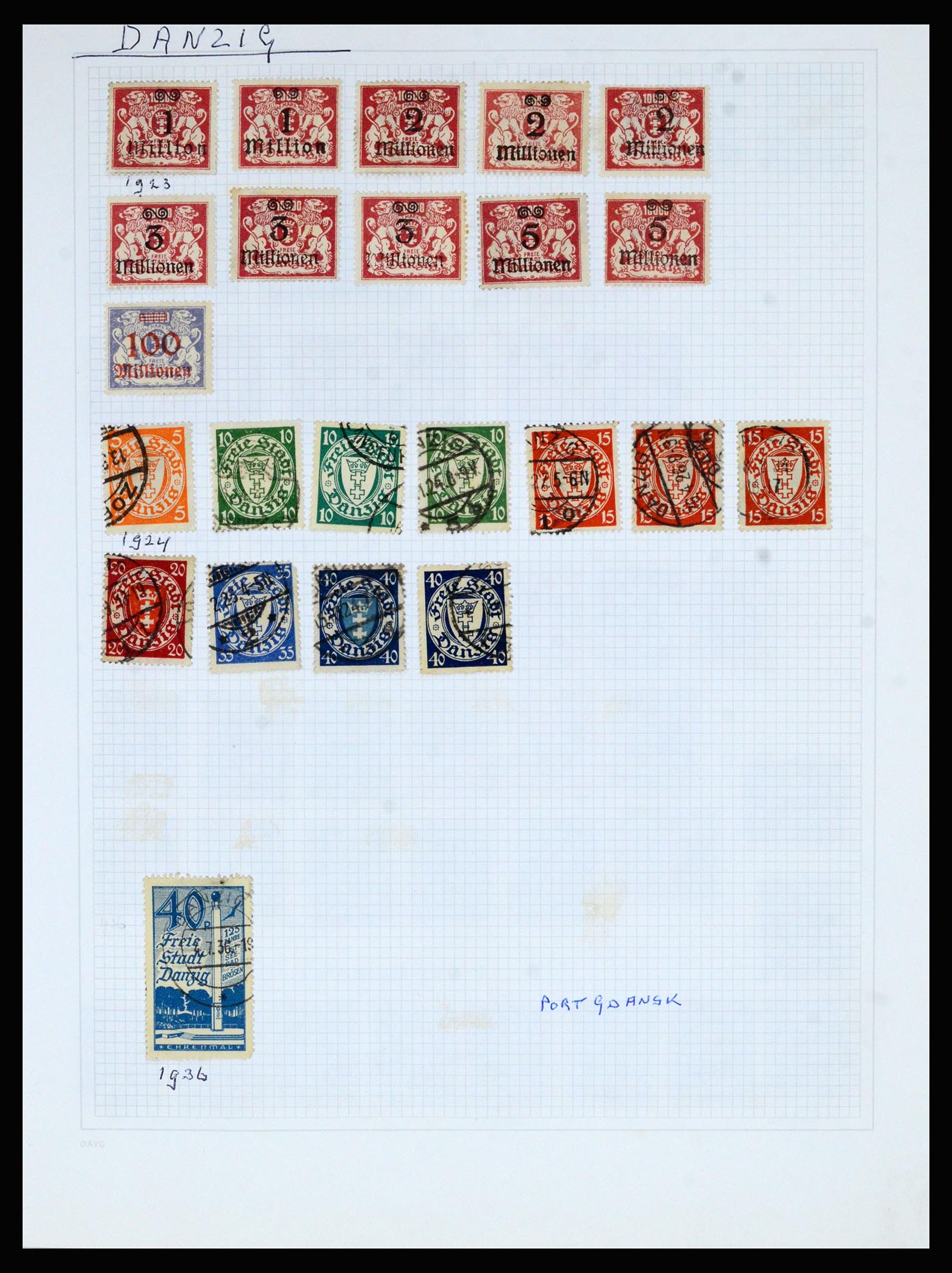 36741 099 - Postzegelverzameling 36741 Wereld 1850-1930.