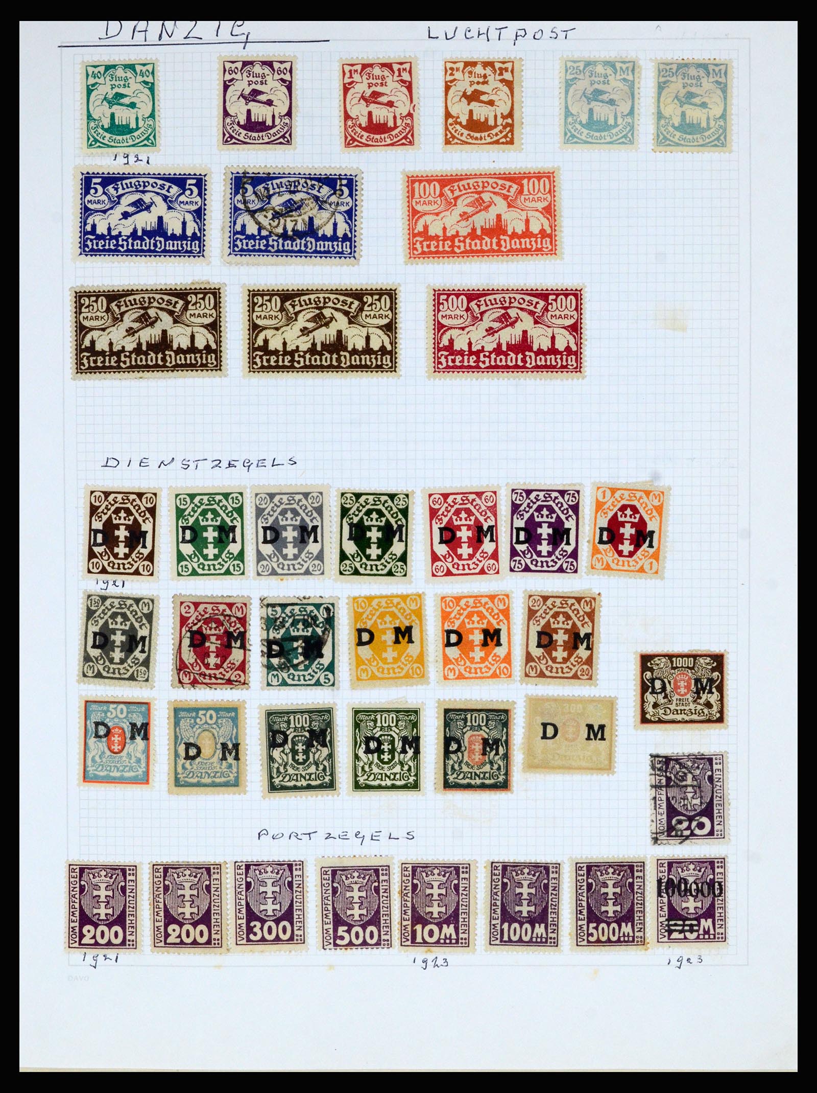 36741 100 - Postzegelverzameling 36741 Wereld 1850-1930.