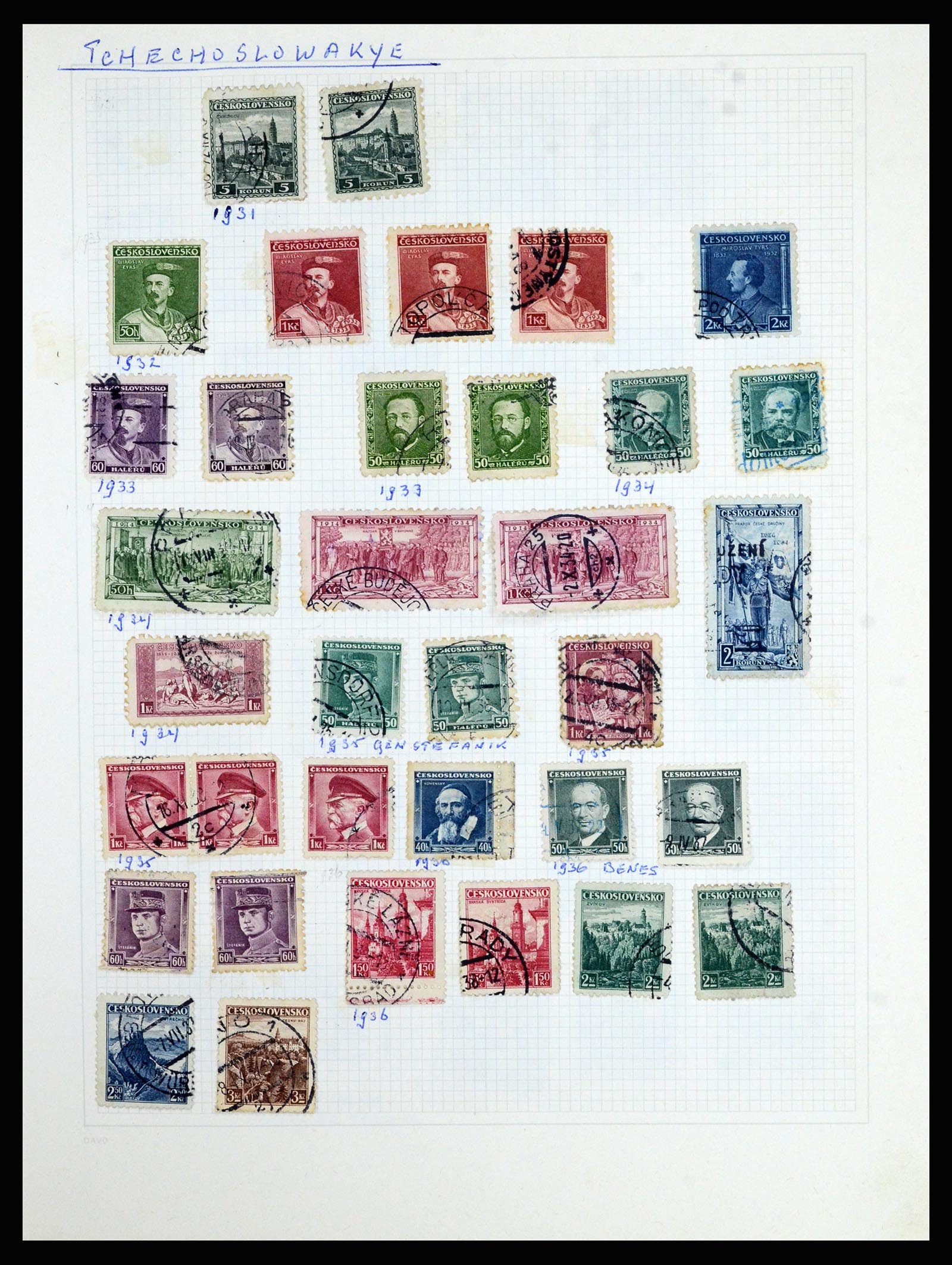 36741 121 - Postzegelverzameling 36741 Wereld 1850-1930.