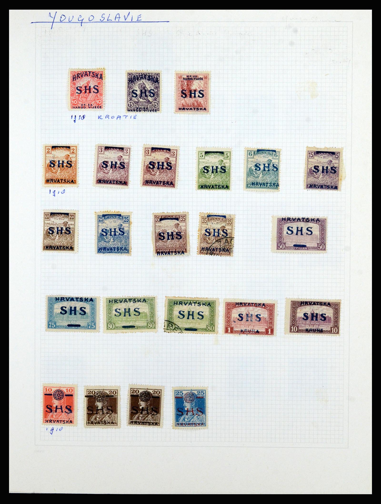 36741 124 - Postzegelverzameling 36741 Wereld 1850-1930.