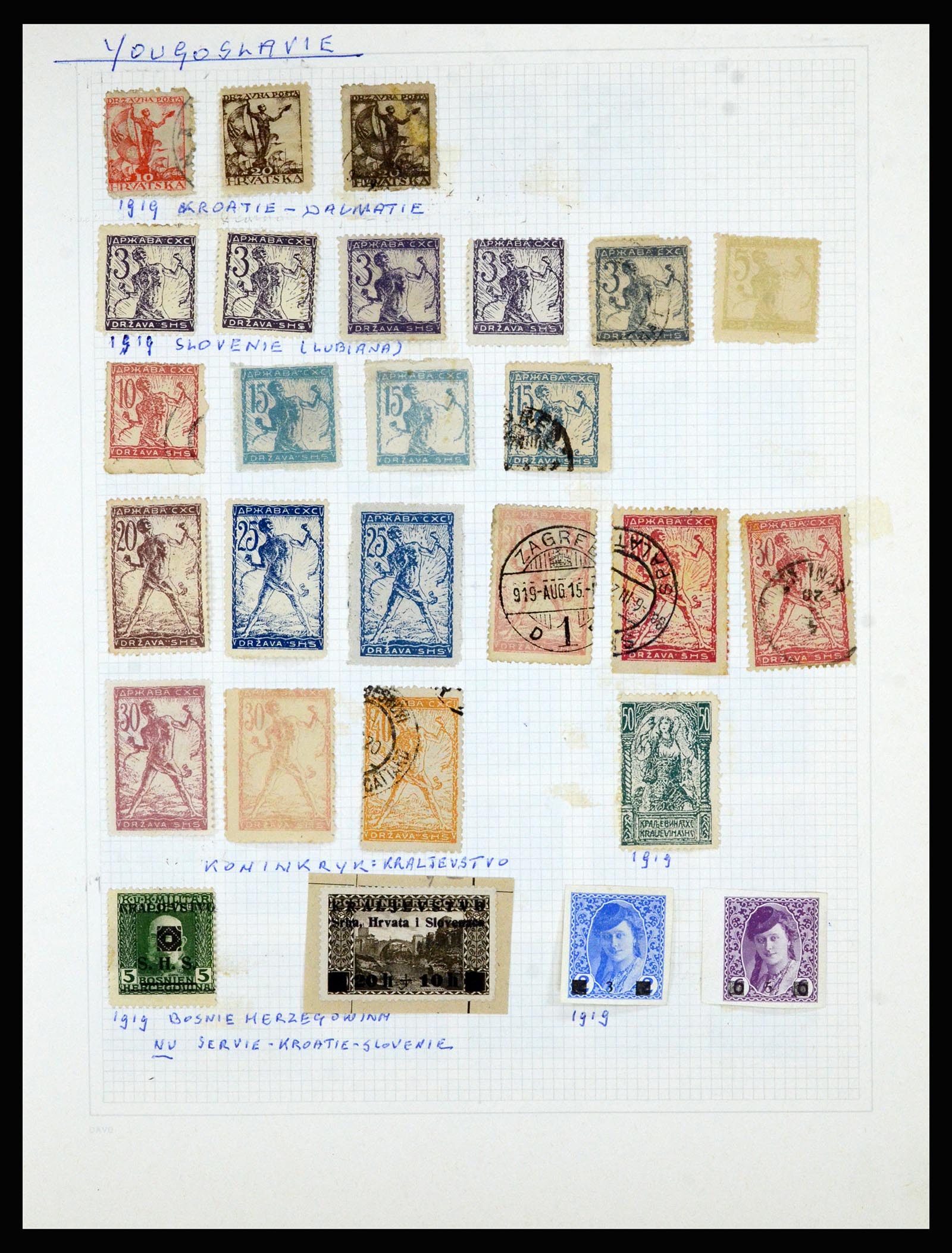 36741 125 - Postzegelverzameling 36741 Wereld 1850-1930.