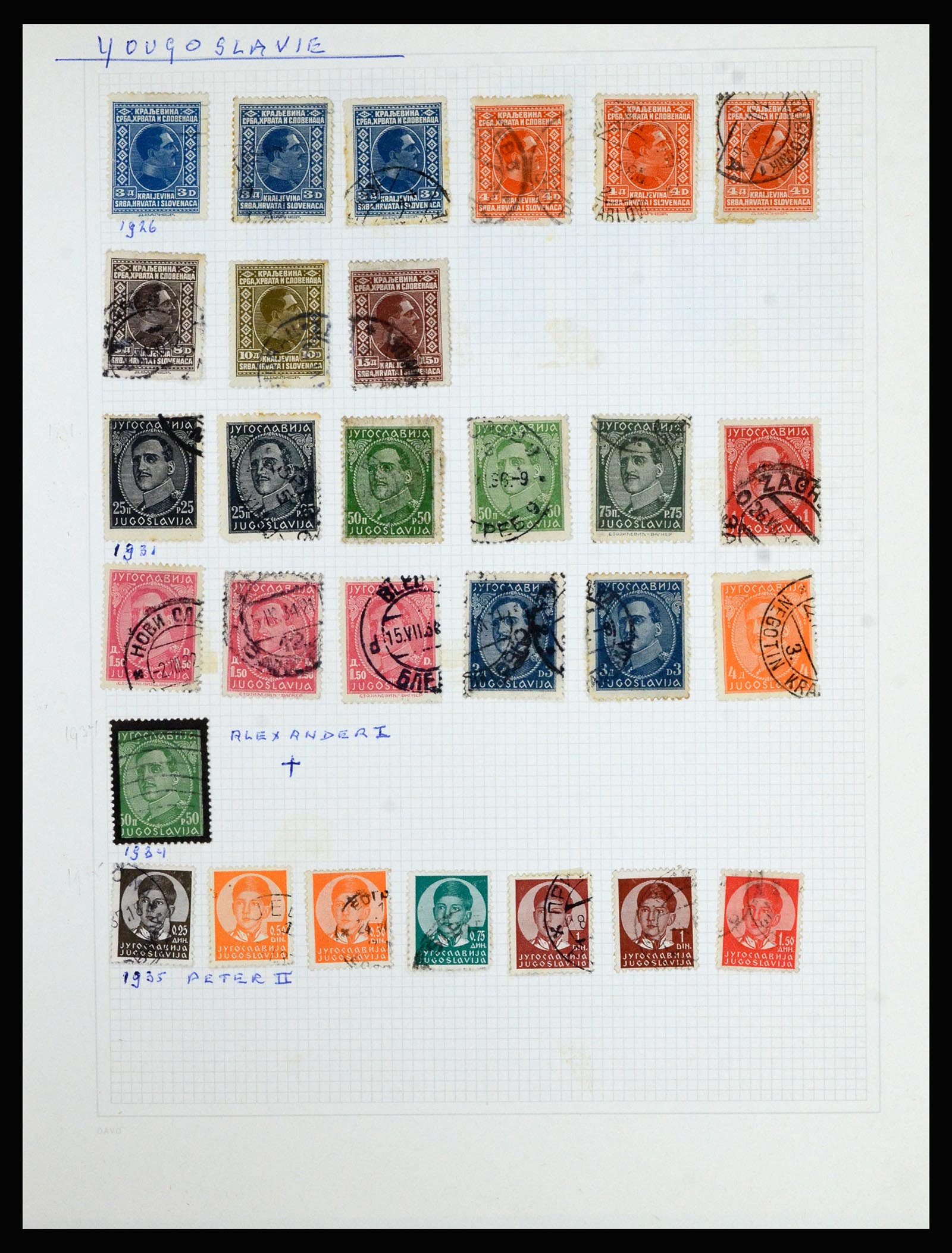 36741 128 - Postzegelverzameling 36741 Wereld 1850-1930.