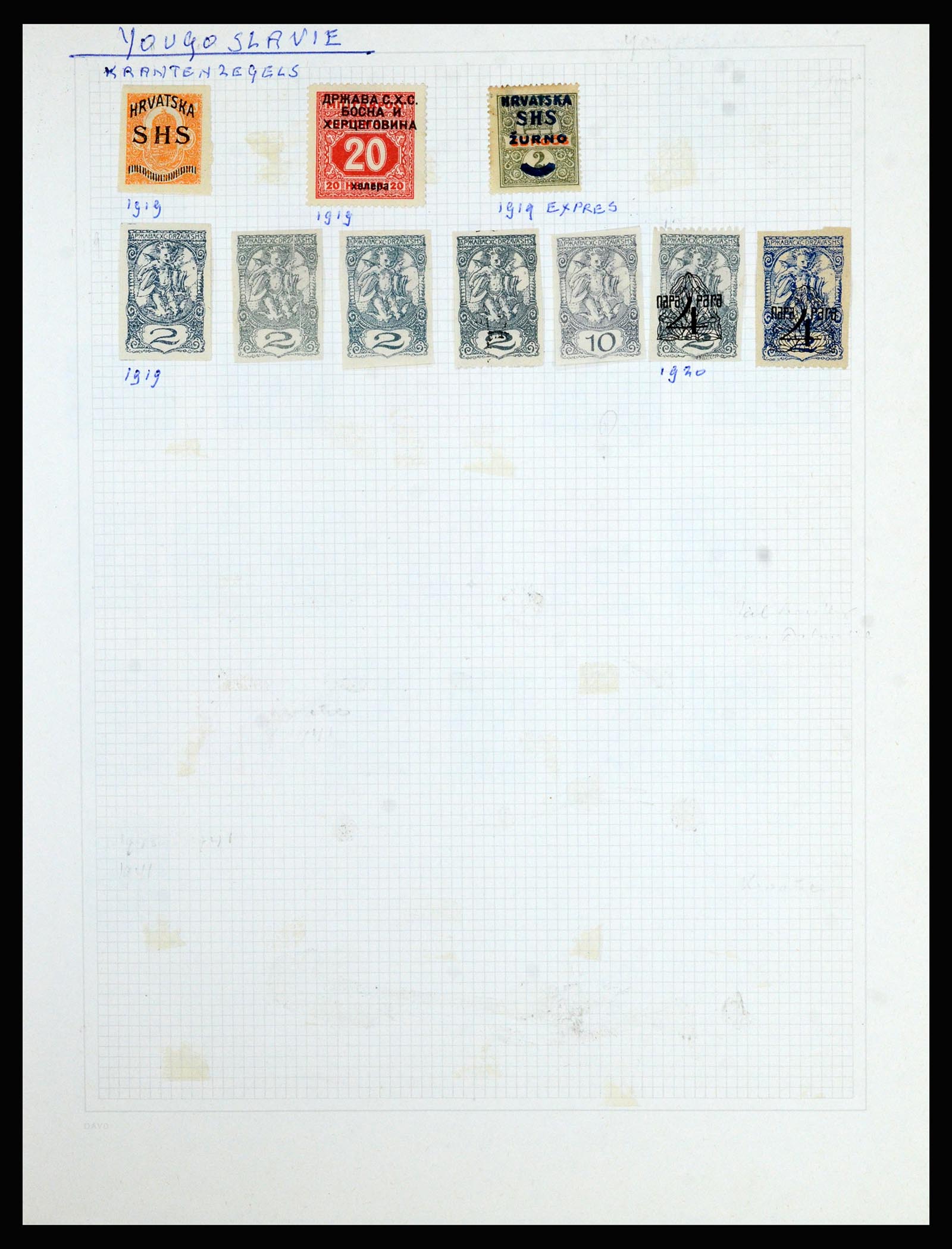 36741 129 - Postzegelverzameling 36741 Wereld 1850-1930.