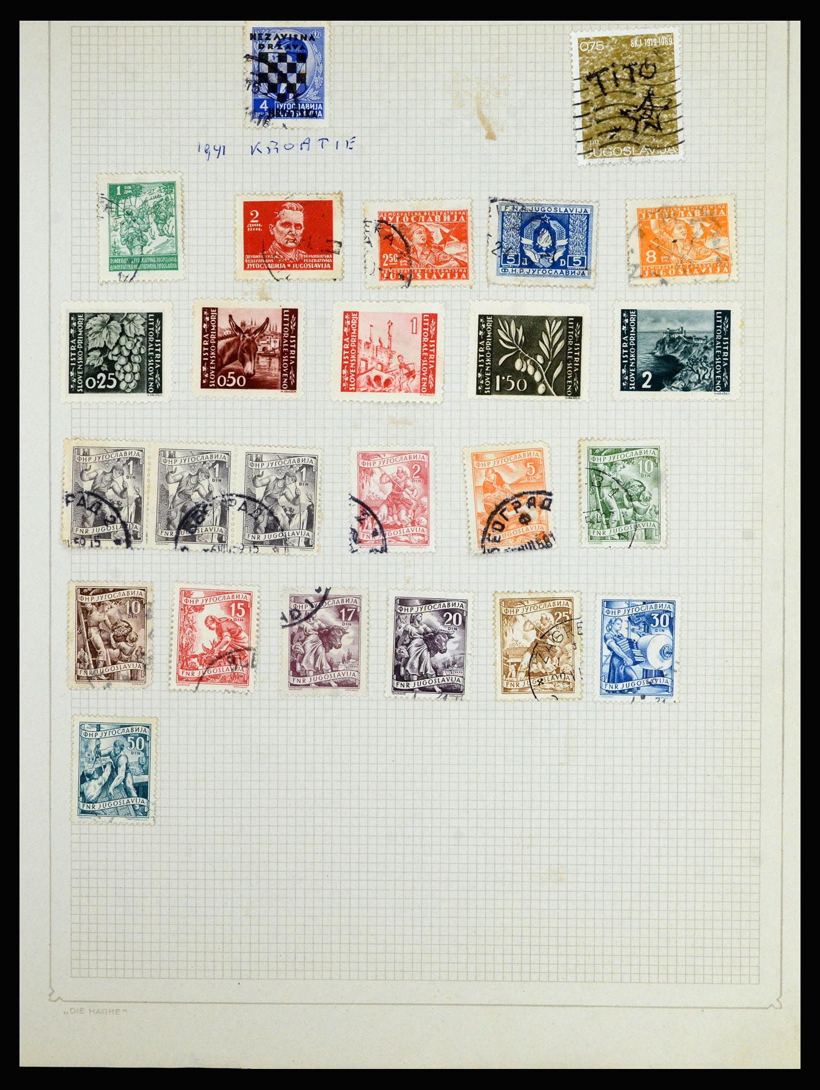 36741 130 - Postzegelverzameling 36741 Wereld 1850-1930.