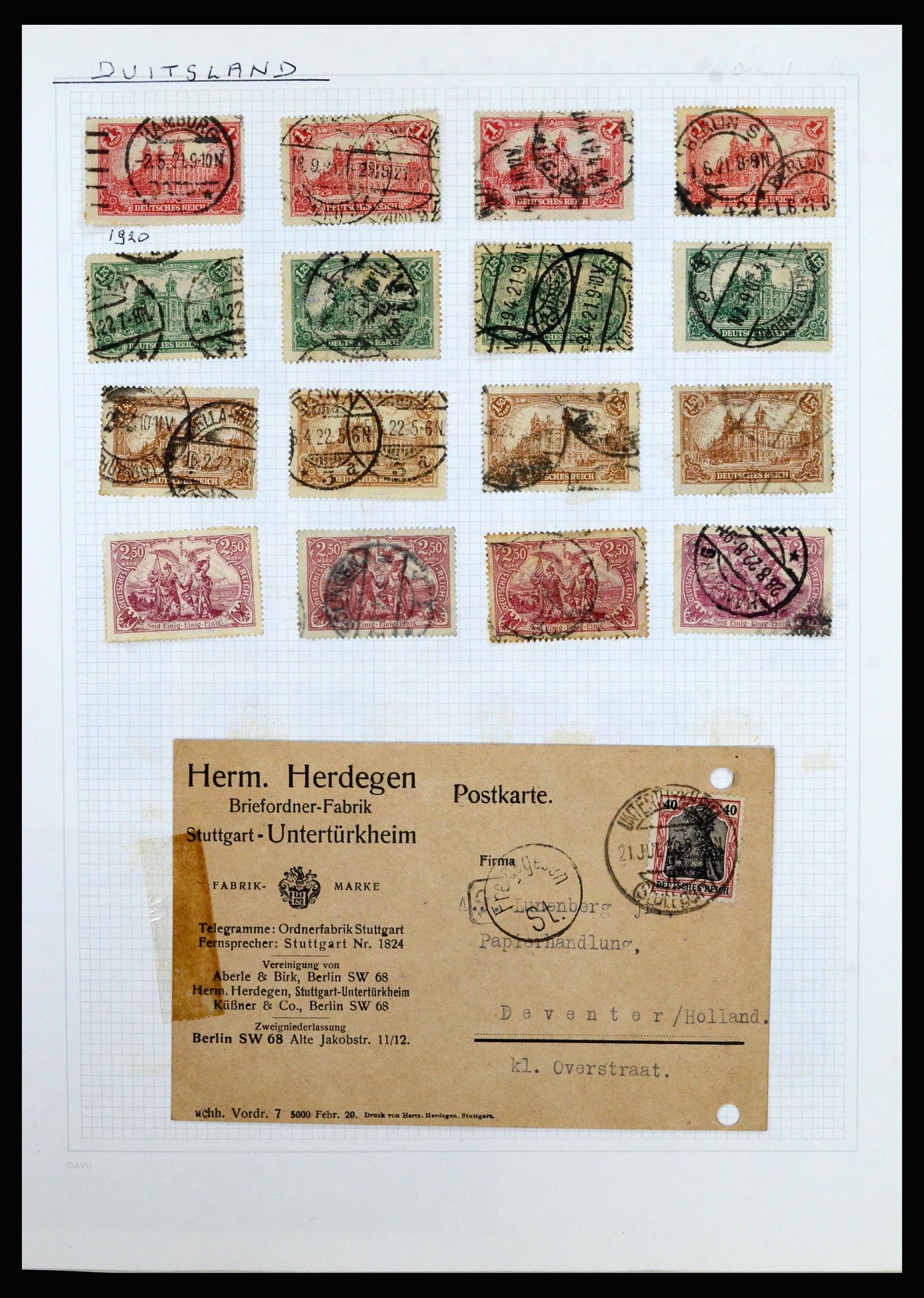 36741 133 - Postzegelverzameling 36741 Wereld 1850-1930.