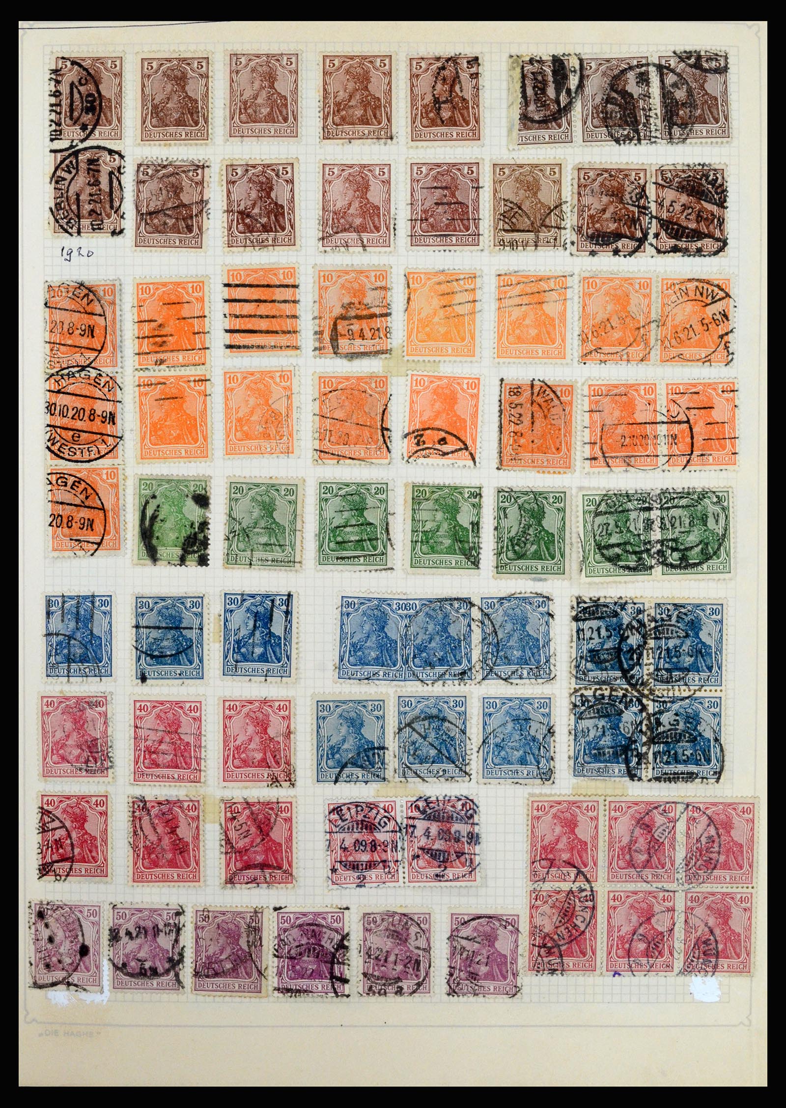 36741 136 - Postzegelverzameling 36741 Wereld 1850-1930.