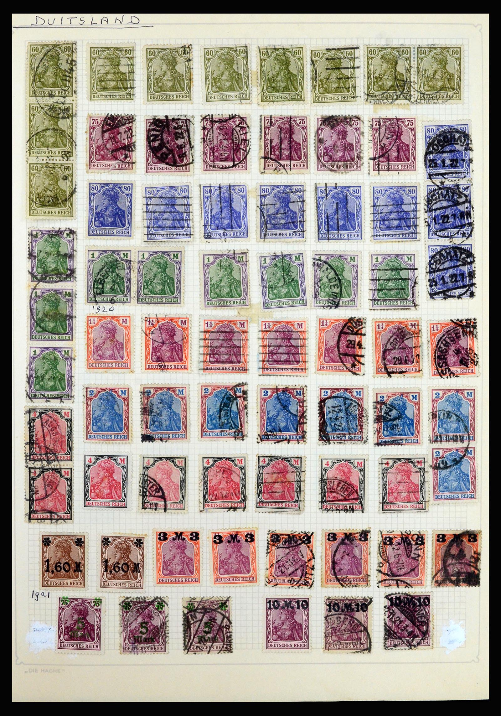 36741 137 - Postzegelverzameling 36741 Wereld 1850-1930.