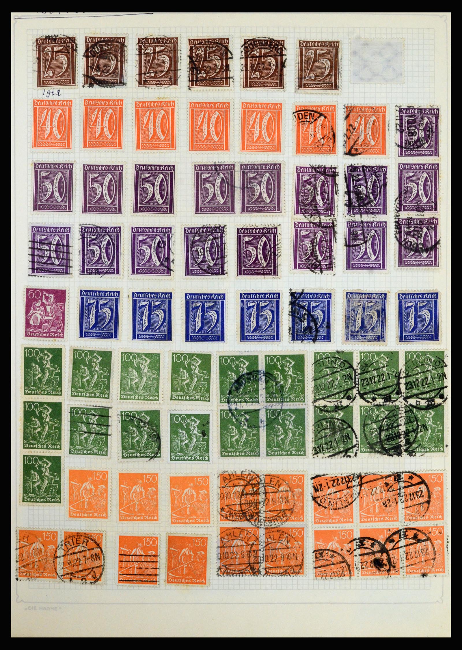 36741 140 - Postzegelverzameling 36741 Wereld 1850-1930.