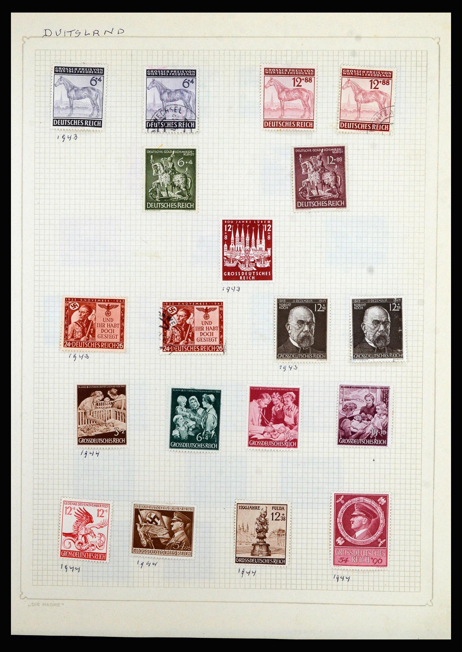 36741 222 - Postzegelverzameling 36741 Wereld 1850-1930.