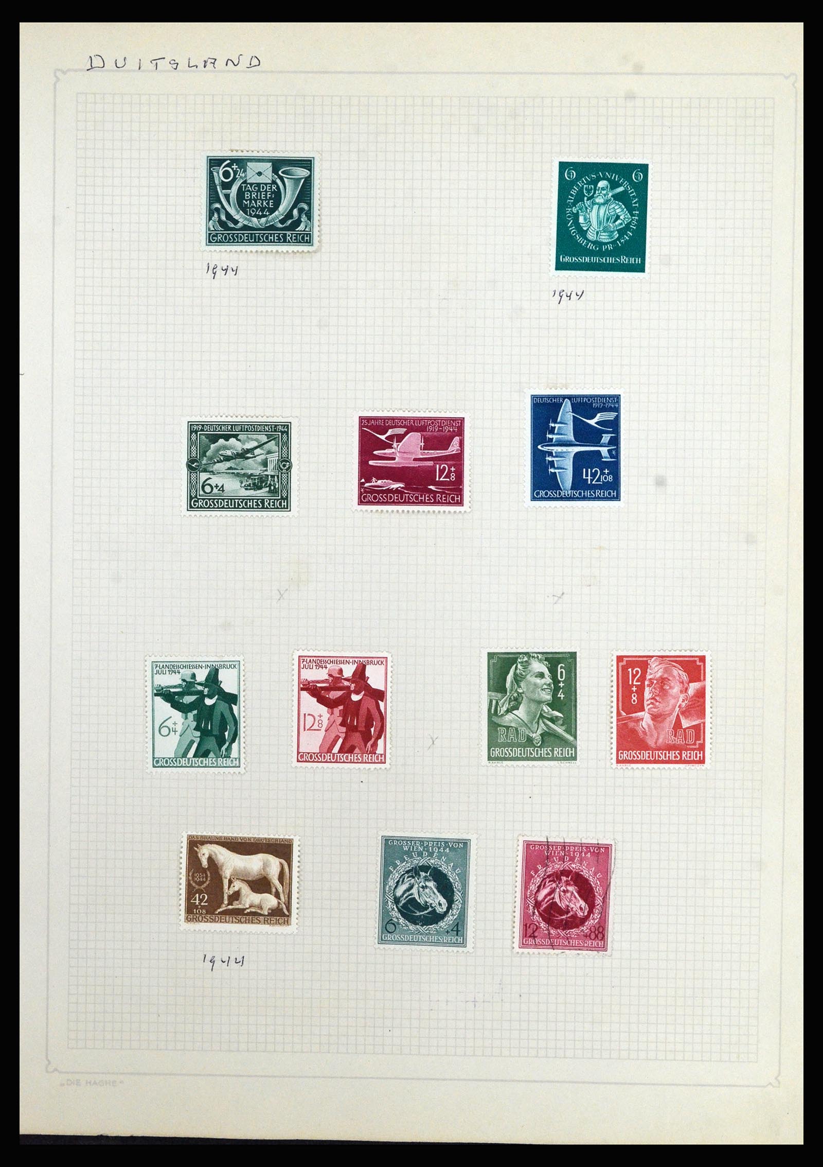 36741 224 - Postzegelverzameling 36741 Wereld 1850-1930.