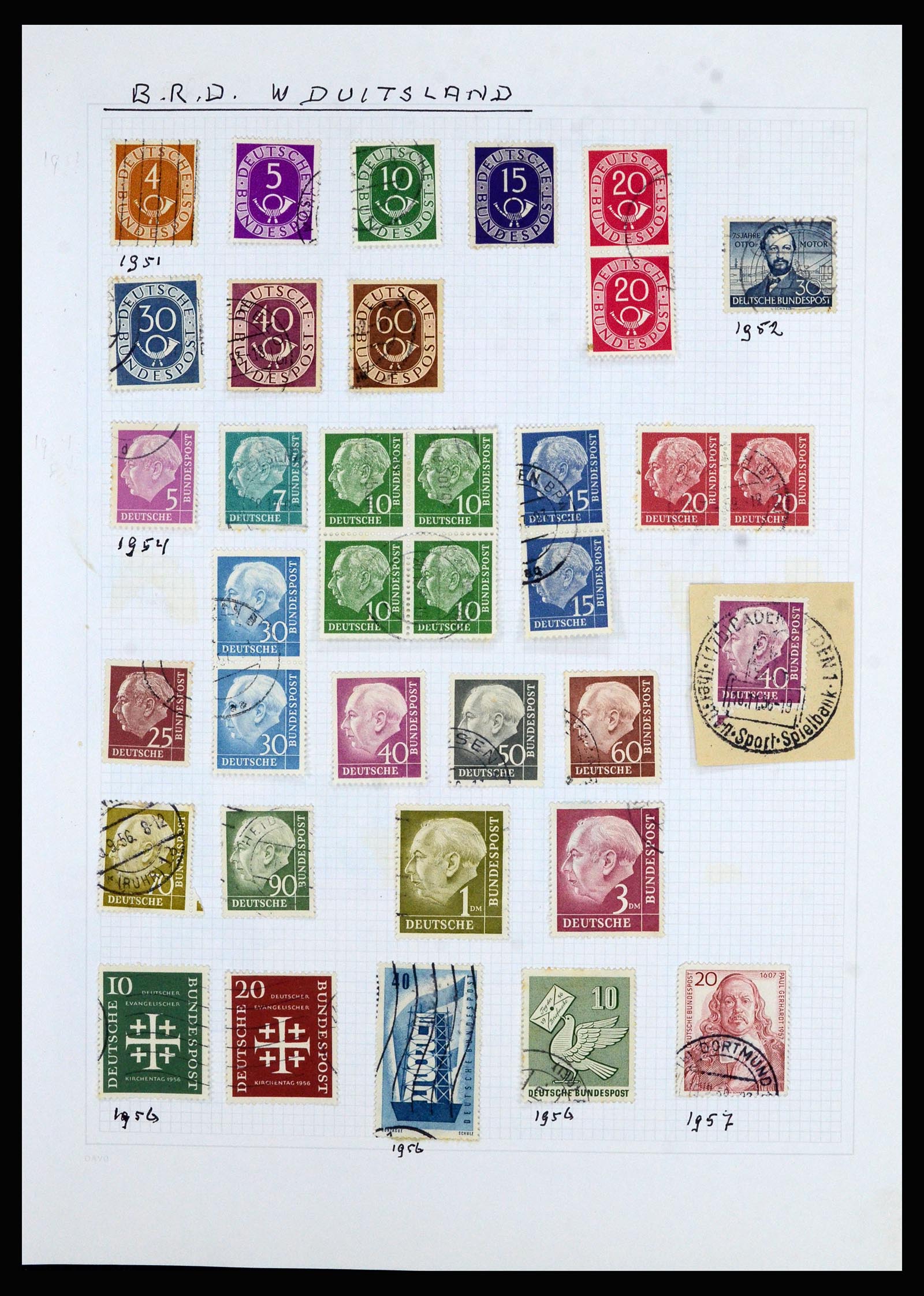36741 240 - Postzegelverzameling 36741 Wereld 1850-1930.