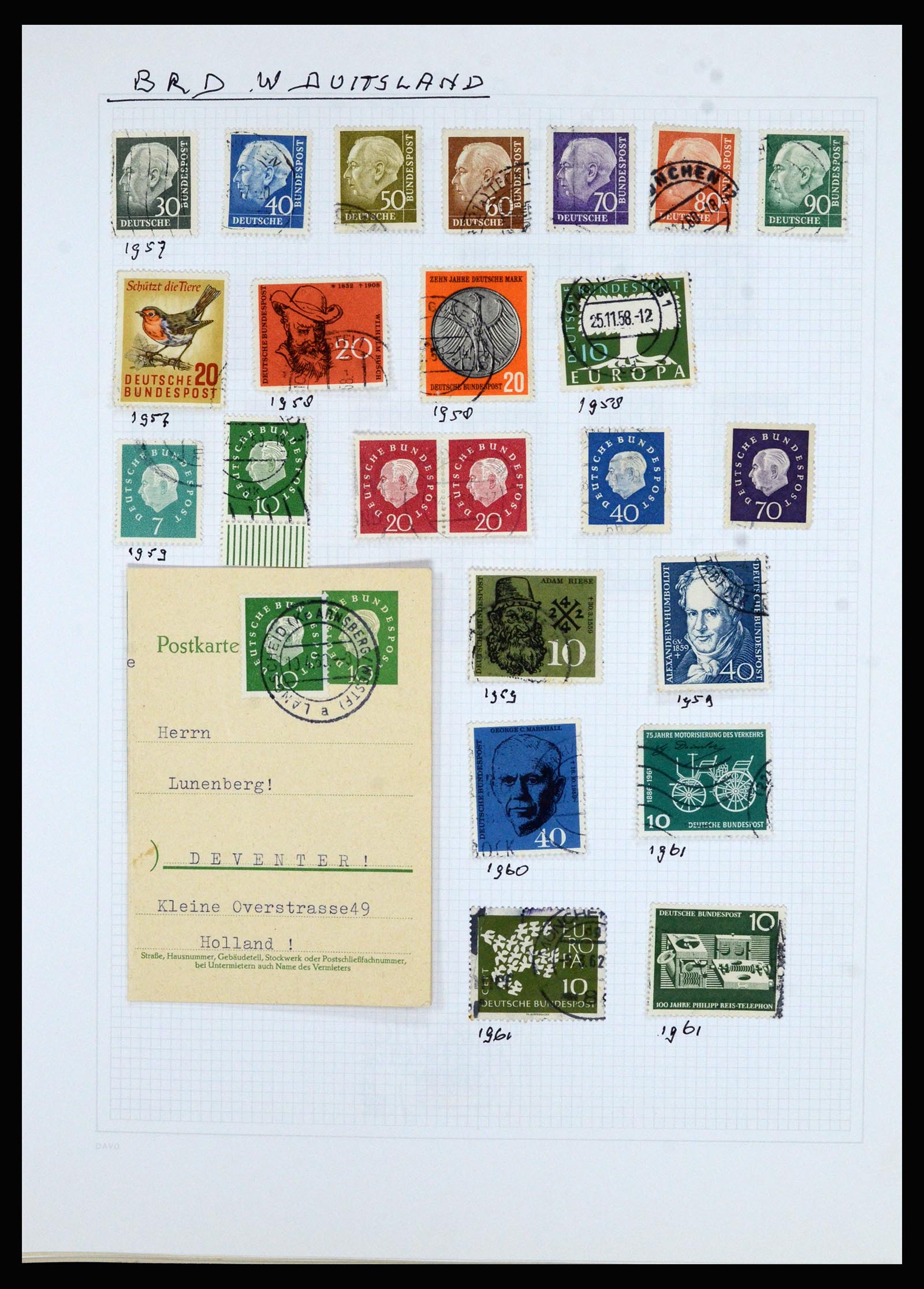 36741 242 - Postzegelverzameling 36741 Wereld 1850-1930.