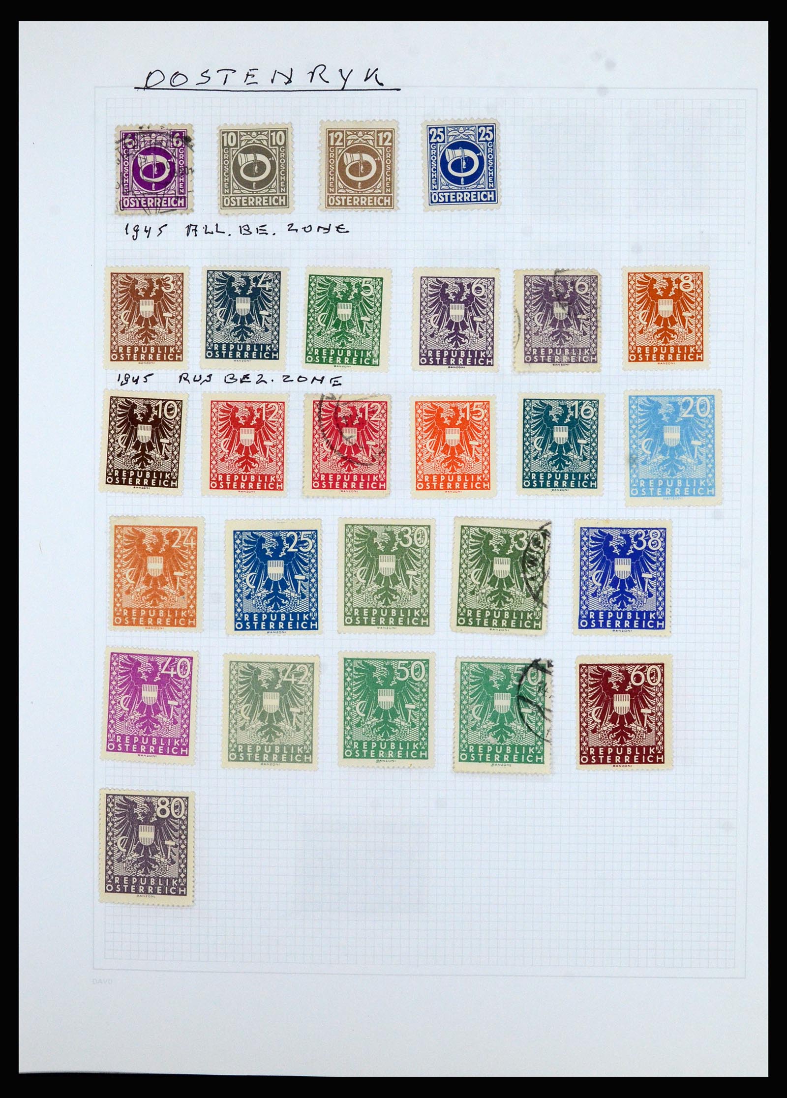 36741 244 - Postzegelverzameling 36741 Wereld 1850-1930.