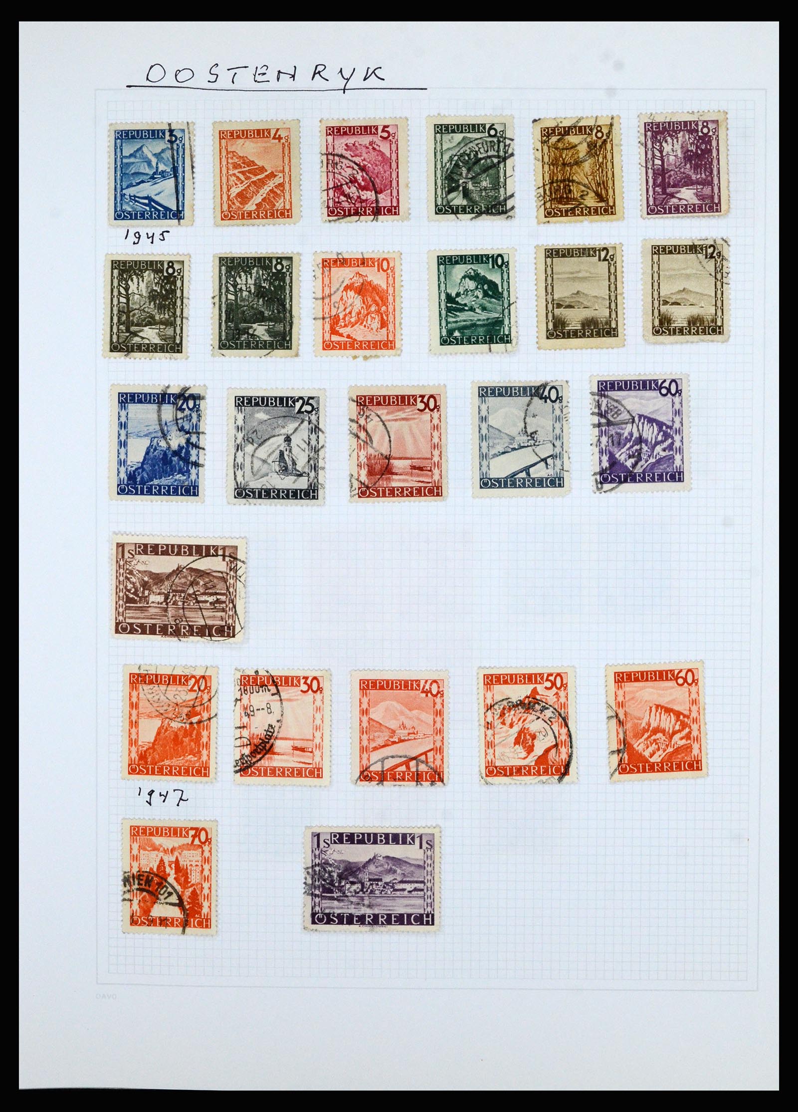36741 245 - Postzegelverzameling 36741 Wereld 1850-1930.