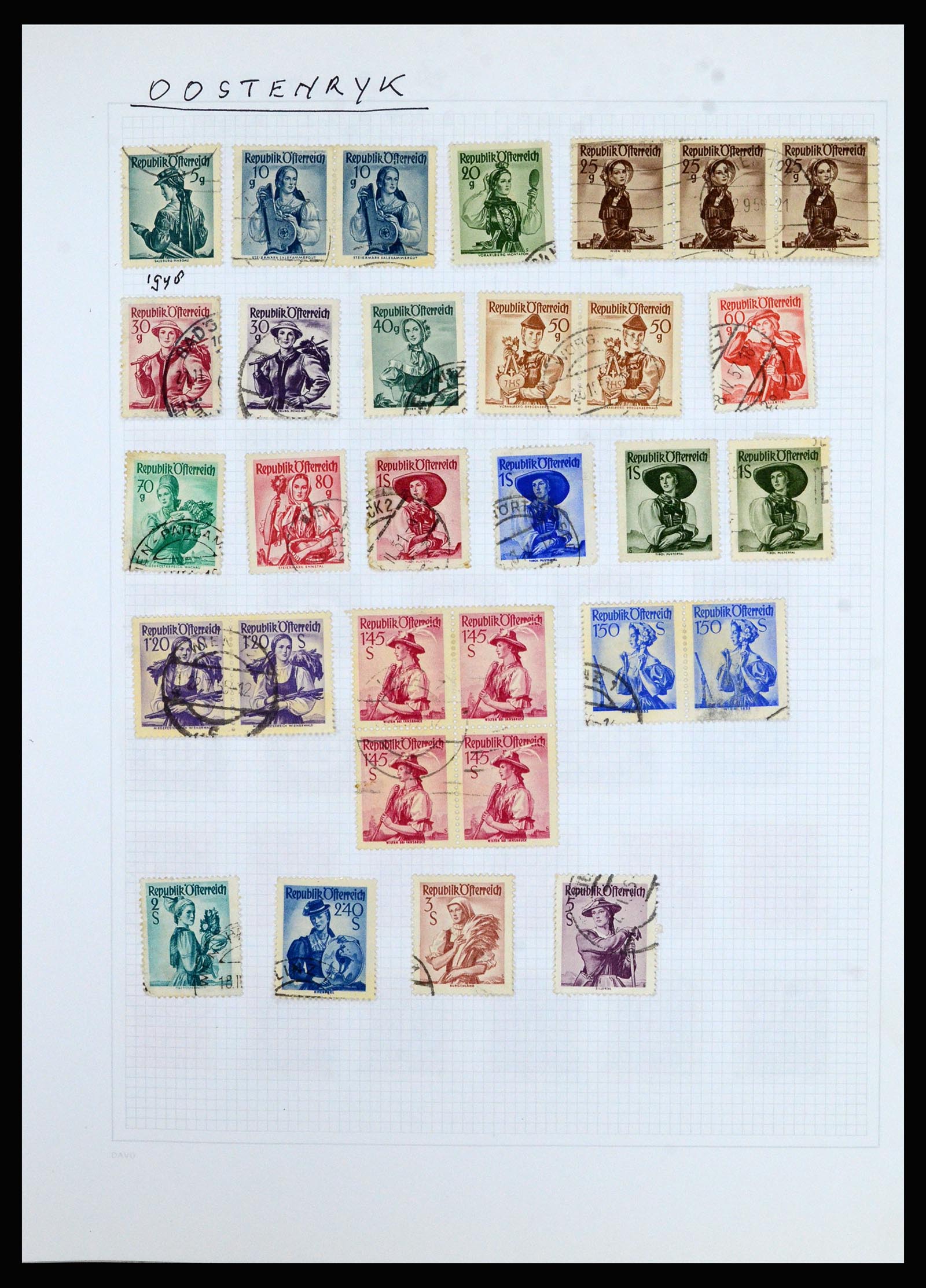 36741 246 - Postzegelverzameling 36741 Wereld 1850-1930.