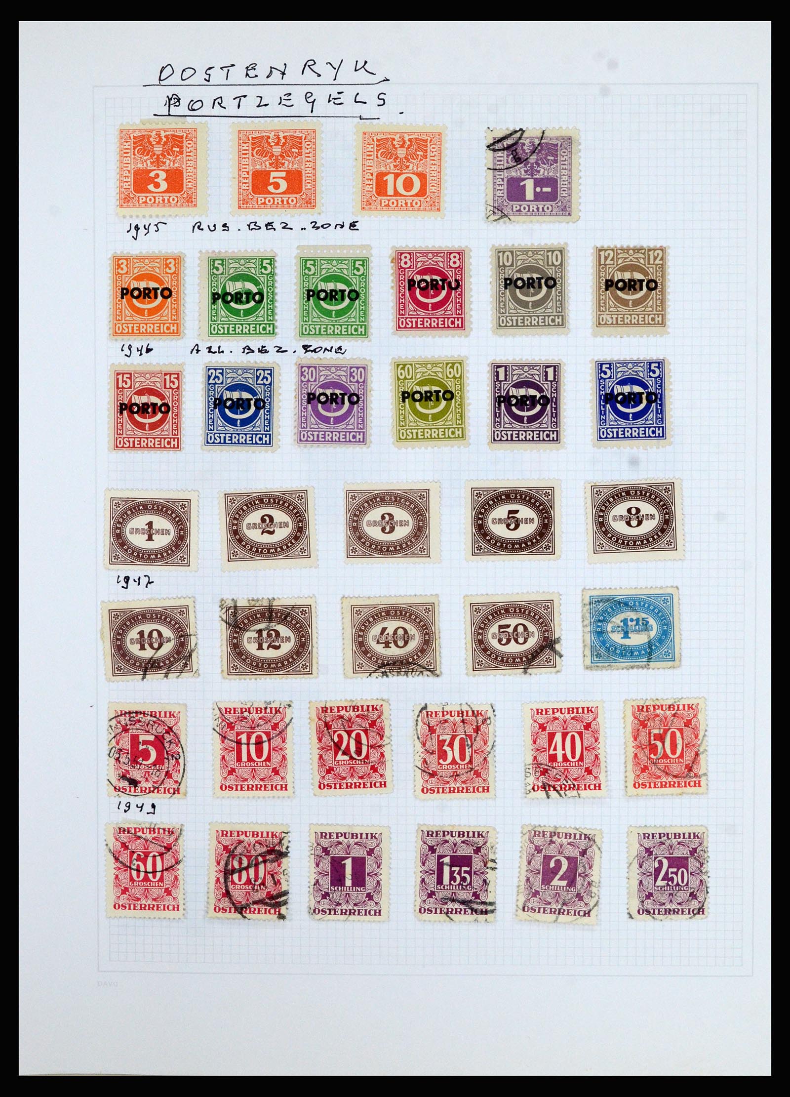 36741 247 - Postzegelverzameling 36741 Wereld 1850-1930.