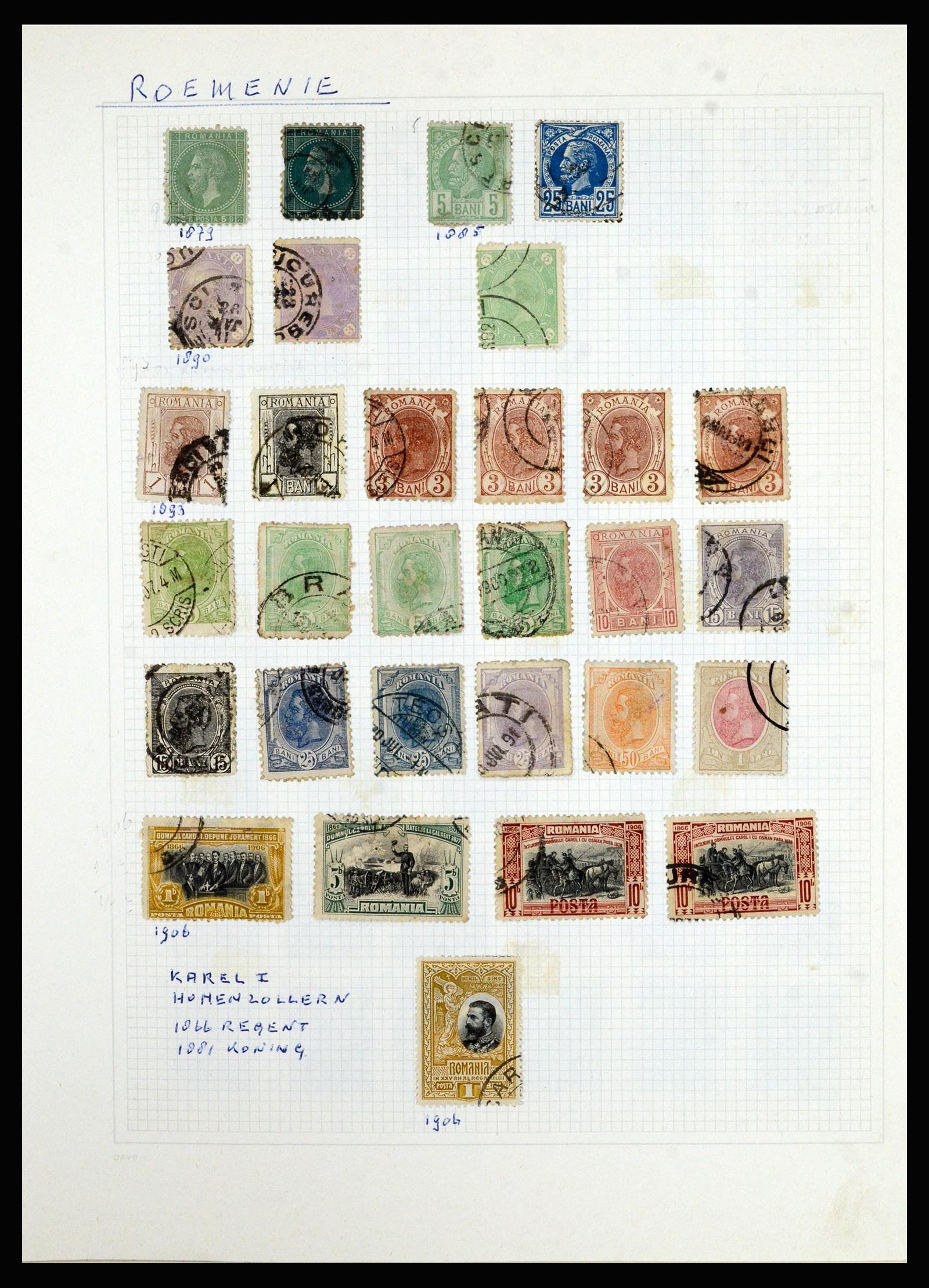 36741 249 - Postzegelverzameling 36741 Wereld 1850-1930.