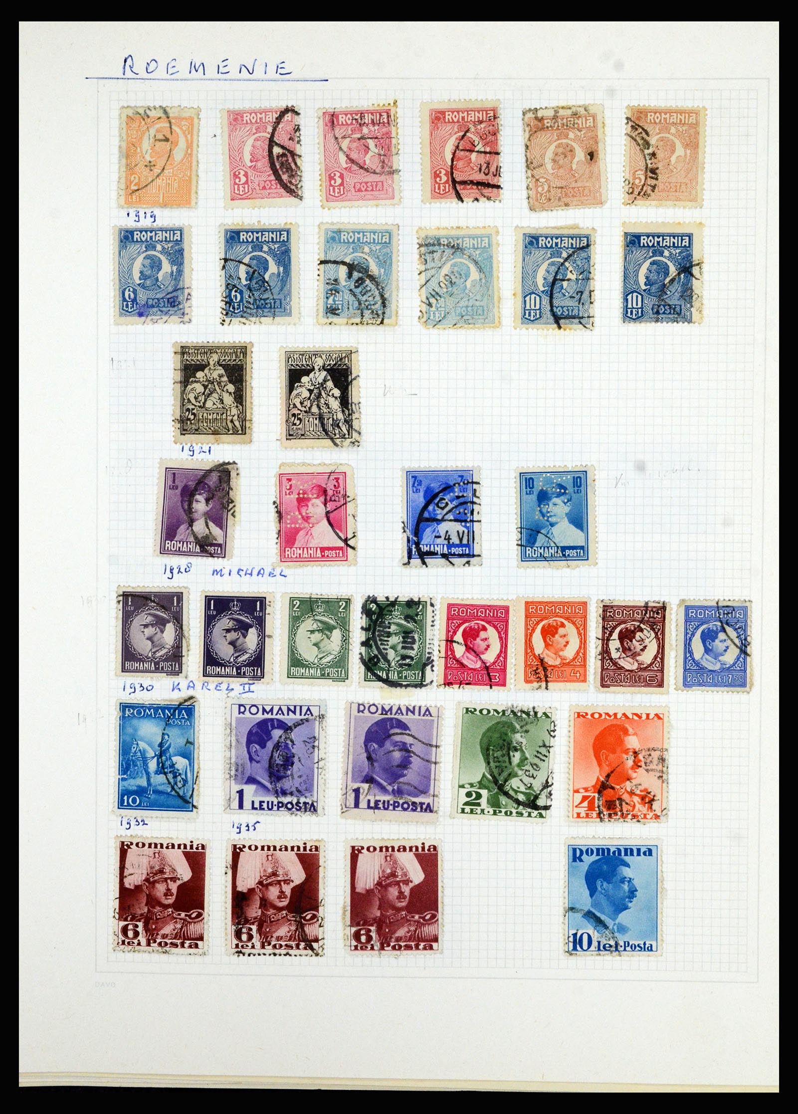 36741 251 - Postzegelverzameling 36741 Wereld 1850-1930.