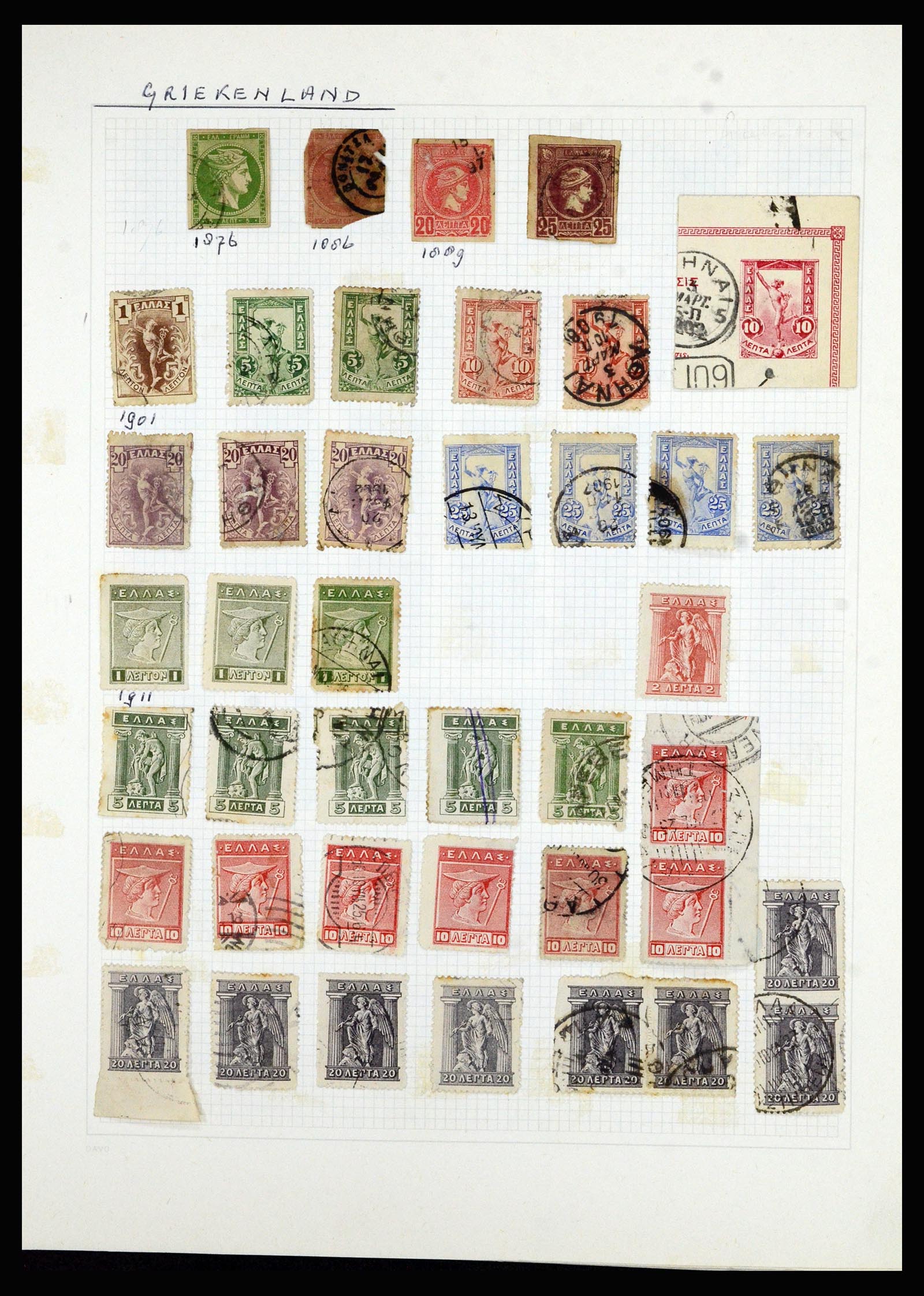 36741 256 - Postzegelverzameling 36741 Wereld 1850-1930.