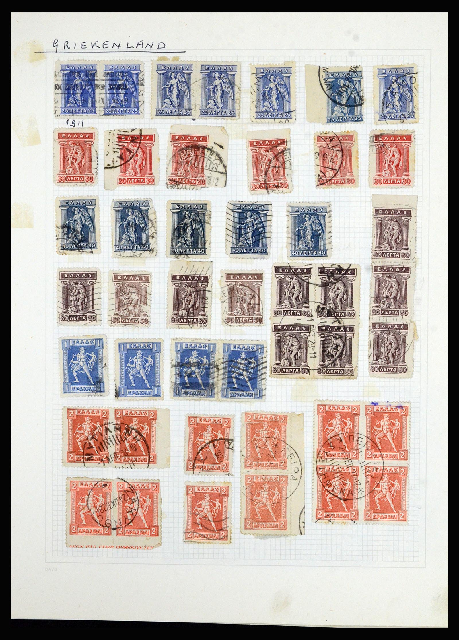 36741 257 - Postzegelverzameling 36741 Wereld 1850-1930.