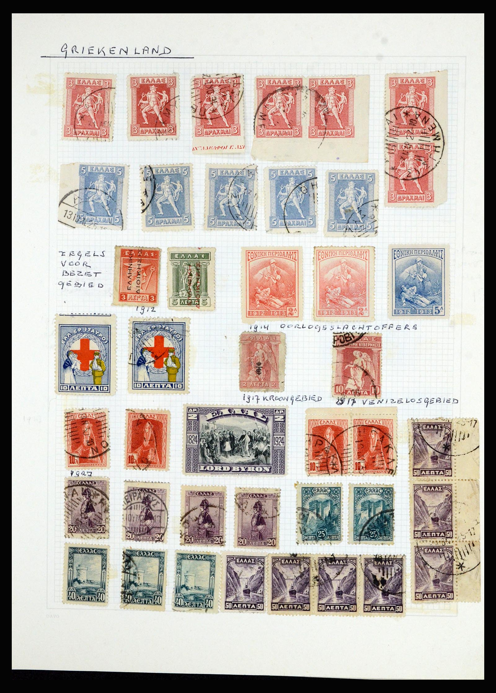 36741 258 - Postzegelverzameling 36741 Wereld 1850-1930.
