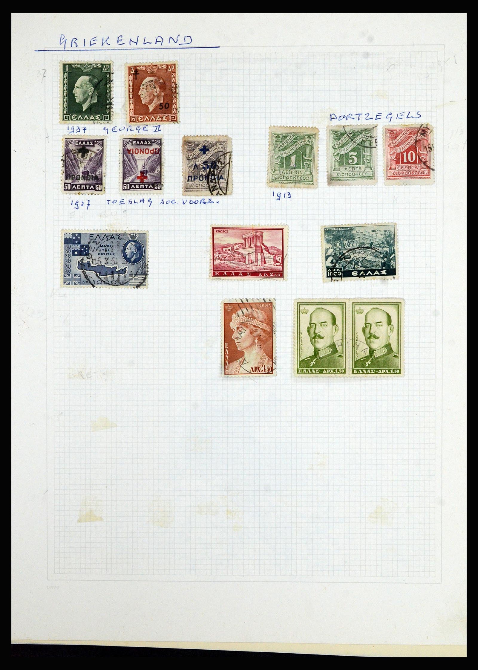 36741 260 - Postzegelverzameling 36741 Wereld 1850-1930.