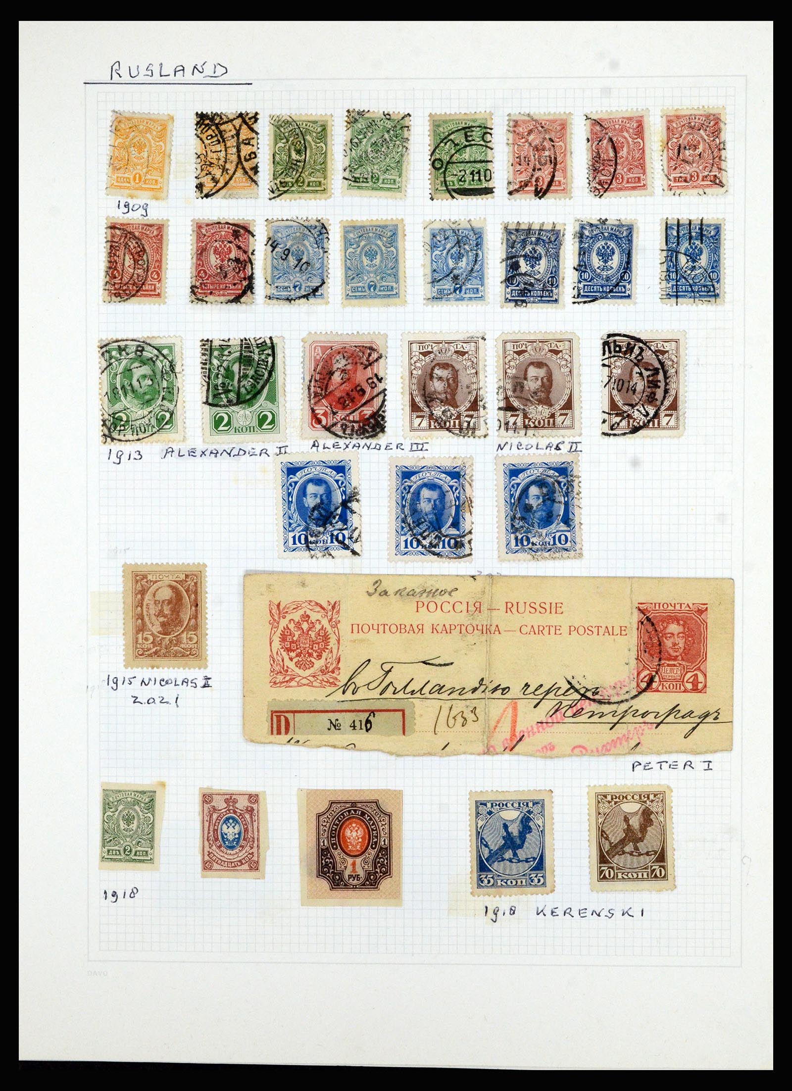 36741 262 - Postzegelverzameling 36741 Wereld 1850-1930.