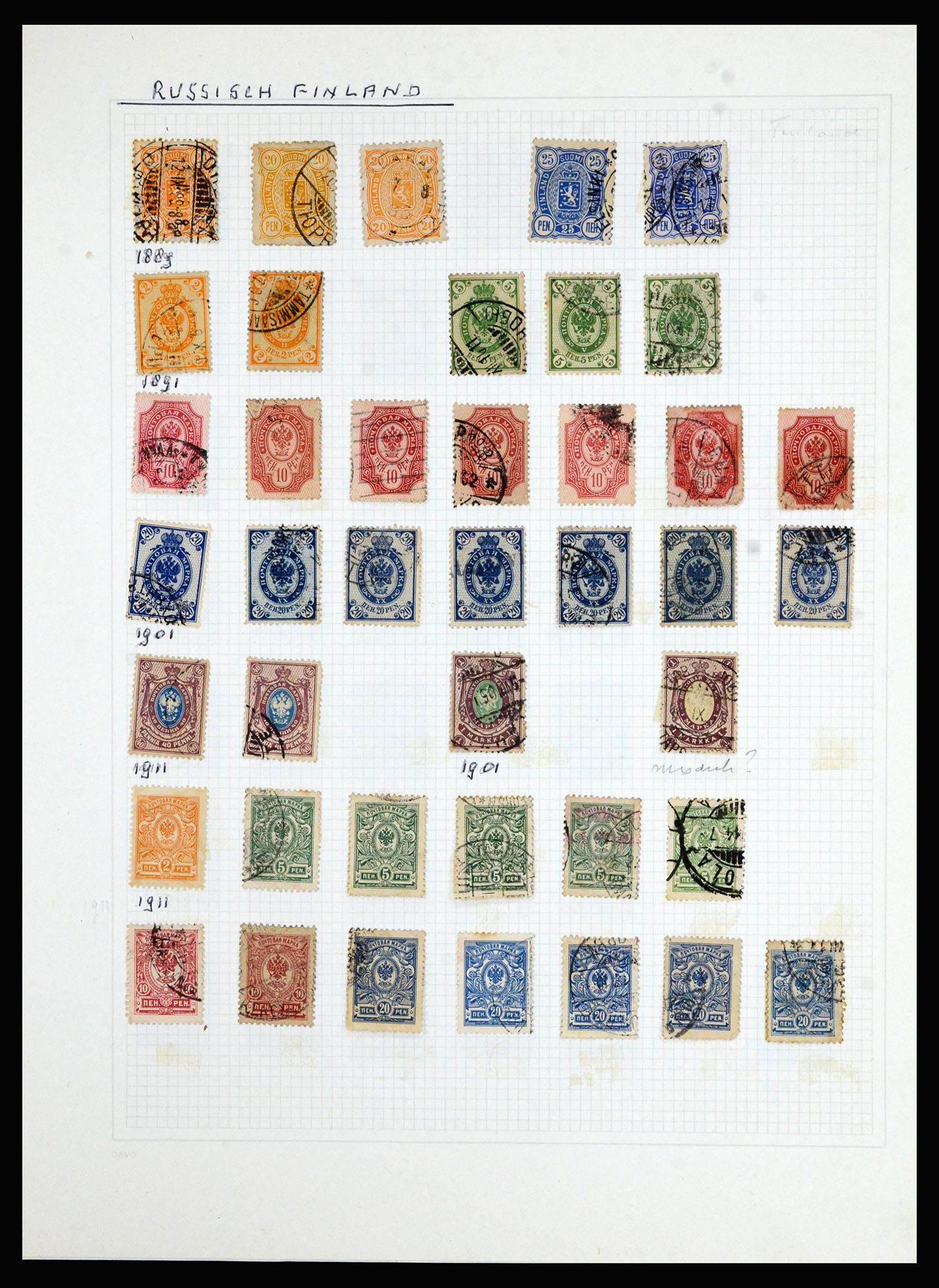 36741 267 - Postzegelverzameling 36741 Wereld 1850-1930.