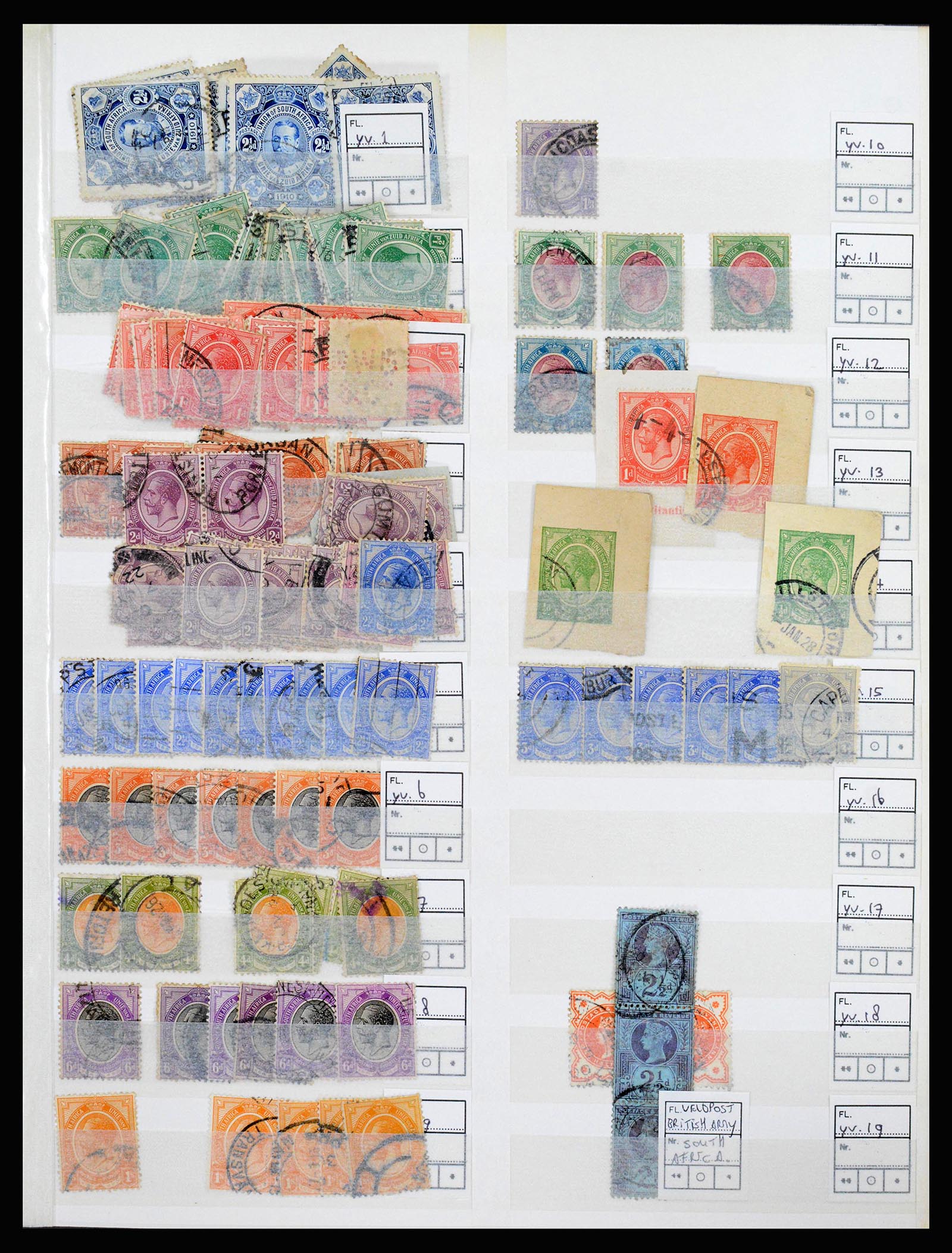 36743 001 - Postzegelverzameling 36743 Zuid Afrika en thuislanden 1910-1998.