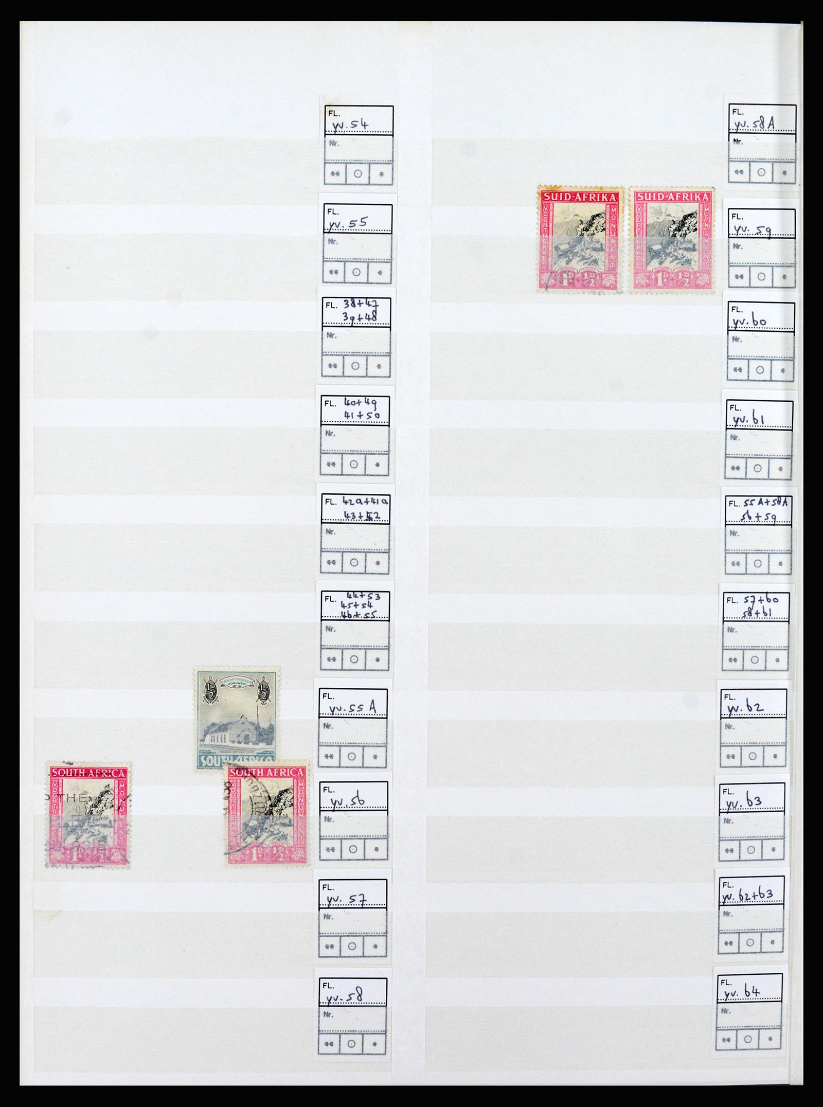 36743 004 - Postzegelverzameling 36743 Zuid Afrika en thuislanden 1910-1998.