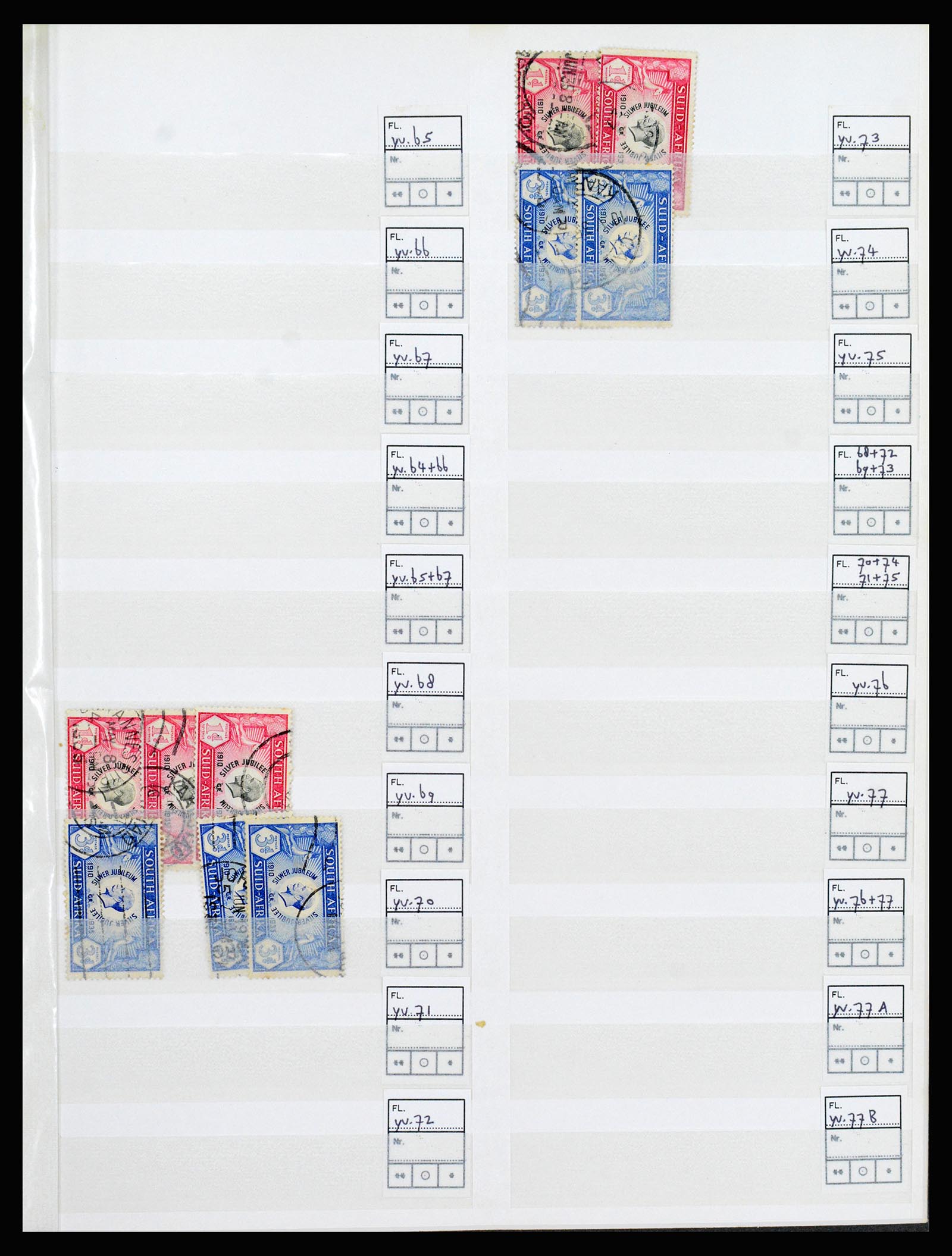 36743 005 - Postzegelverzameling 36743 Zuid Afrika en thuislanden 1910-1998.