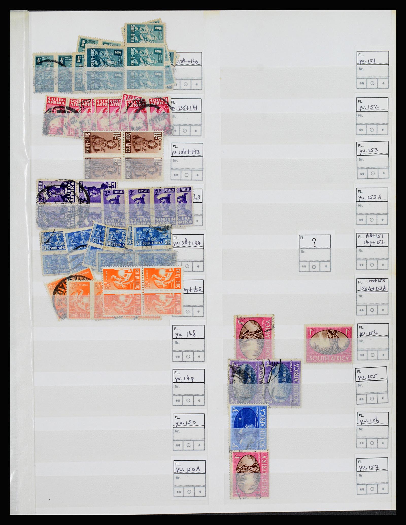 36743 011 - Postzegelverzameling 36743 Zuid Afrika en thuislanden 1910-1998.